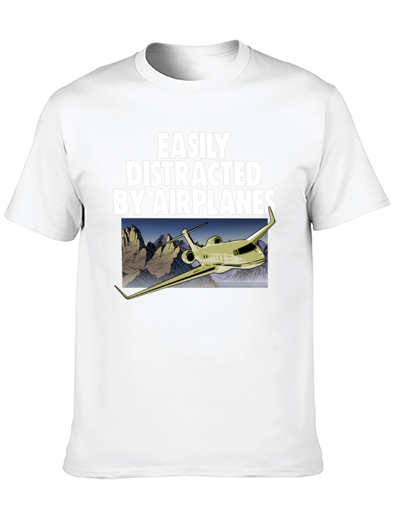 Easily Distracted By Airplanes Graphic Tee