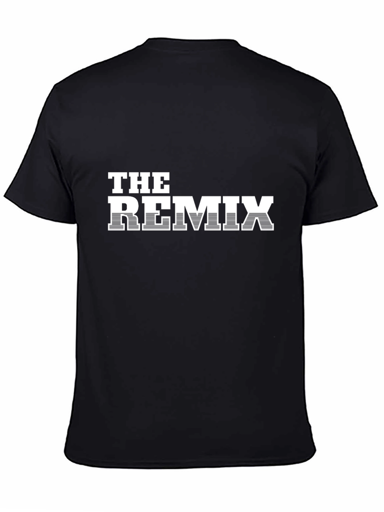 The Remix Black Graphic Tee - Stylish Casual Wear