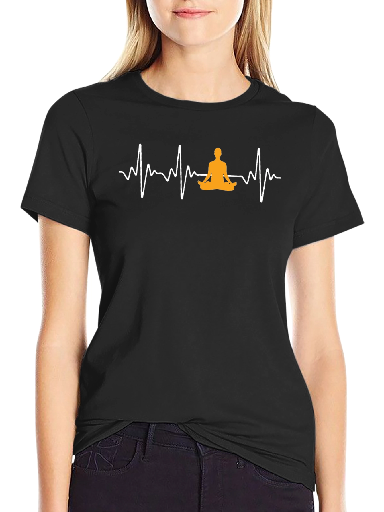 Yoga Heartbeat Graphic T-Shirt