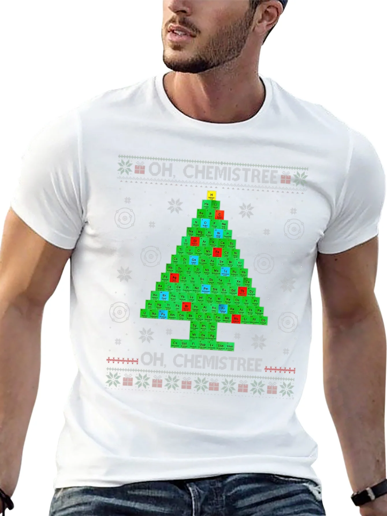 Oh Chemistree Periodic Table Christmas T-Shirt