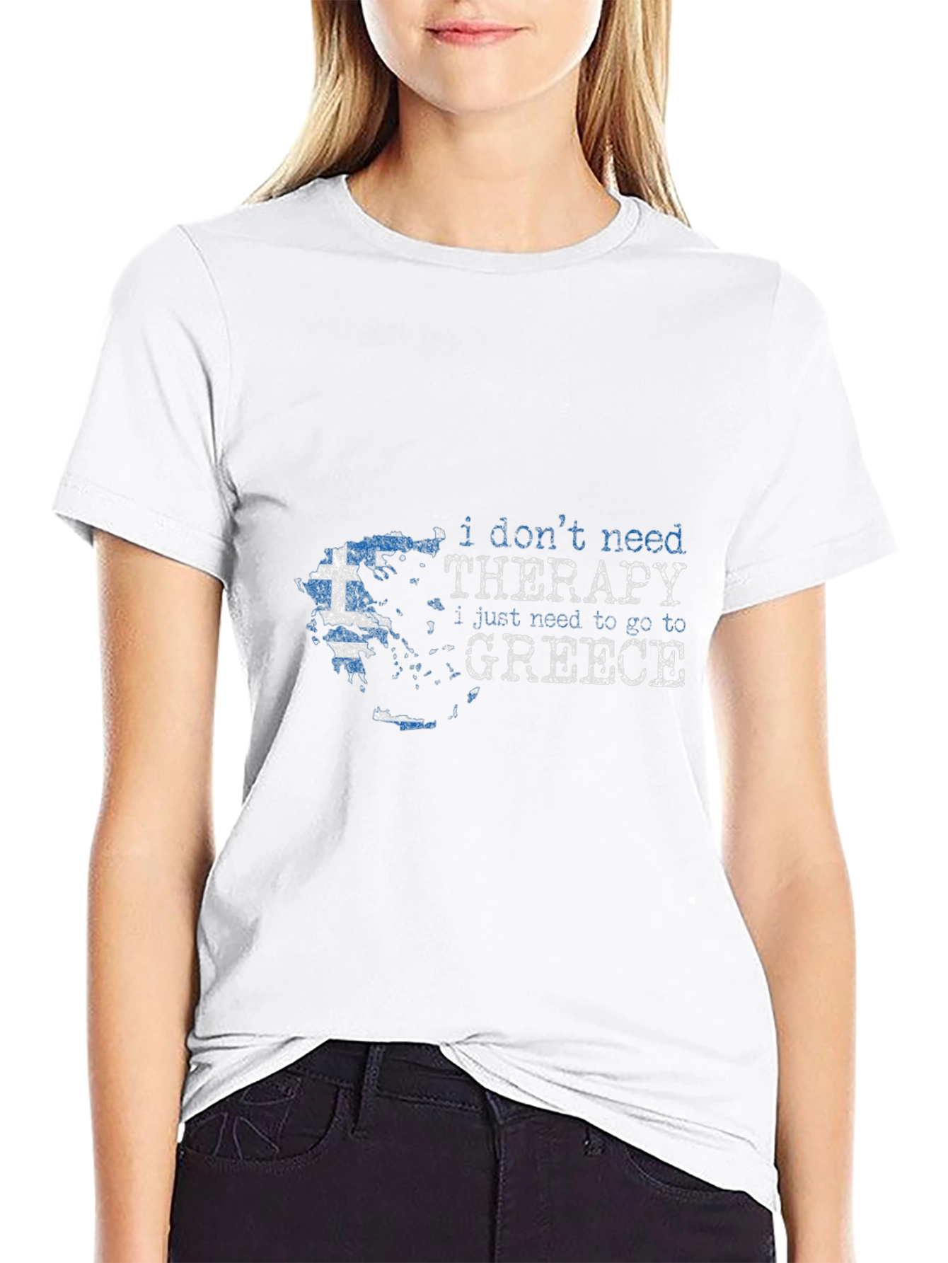 Greece Therapy T-Shirt | Travel Tee for Men