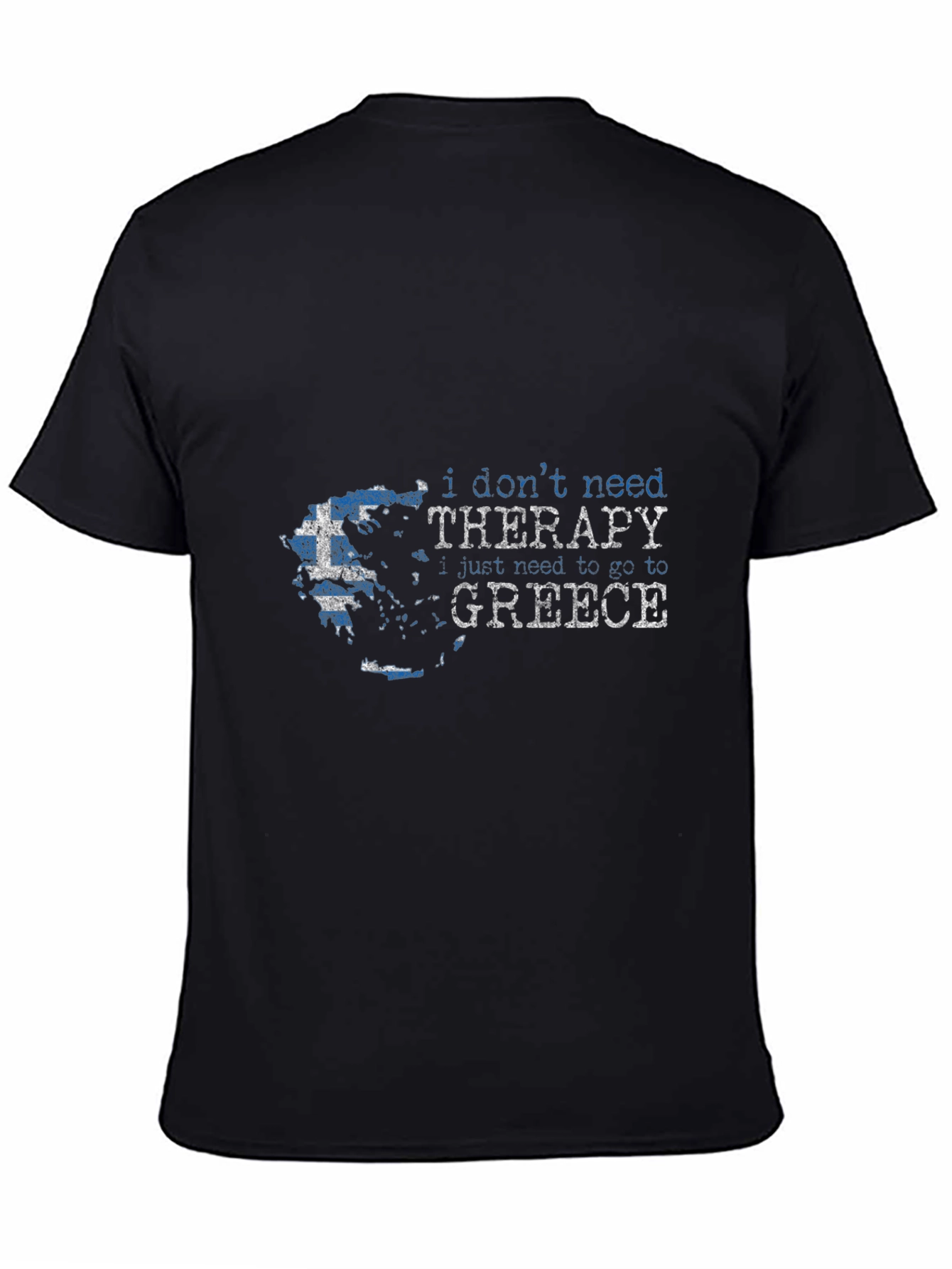 Greece Therapy T-Shirt | Travel Tee for Men