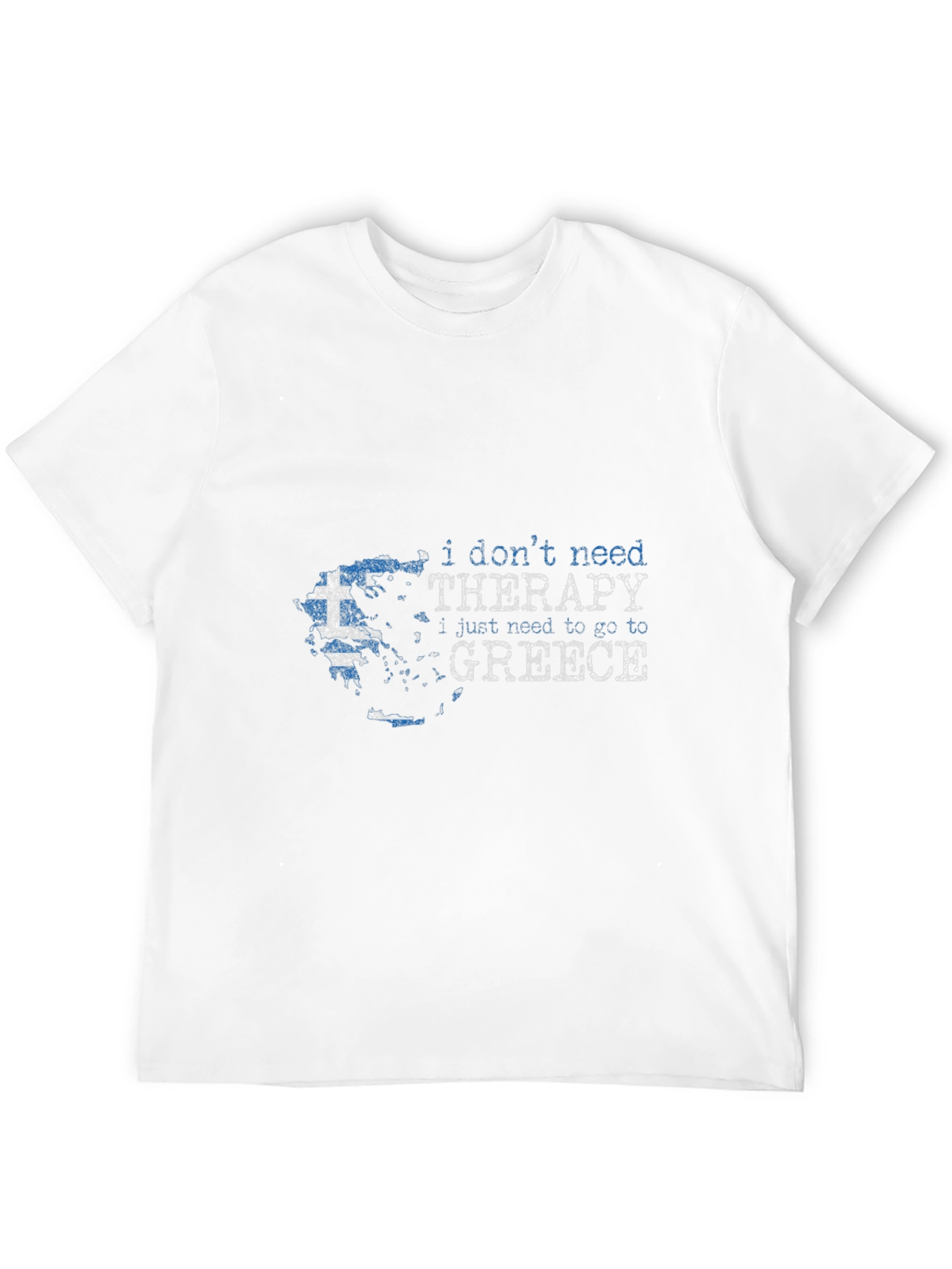 Greece Therapy T-Shirt | Travel Tee for Men