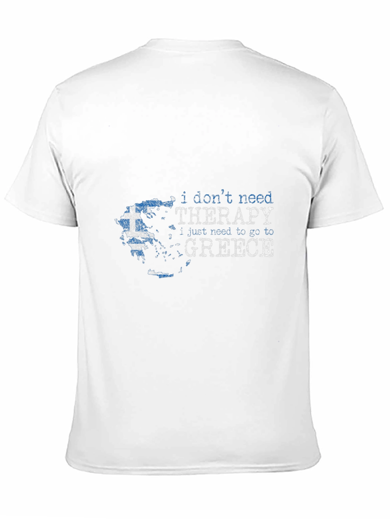 Greece Therapy T-Shirt | Travel Tee for Men
