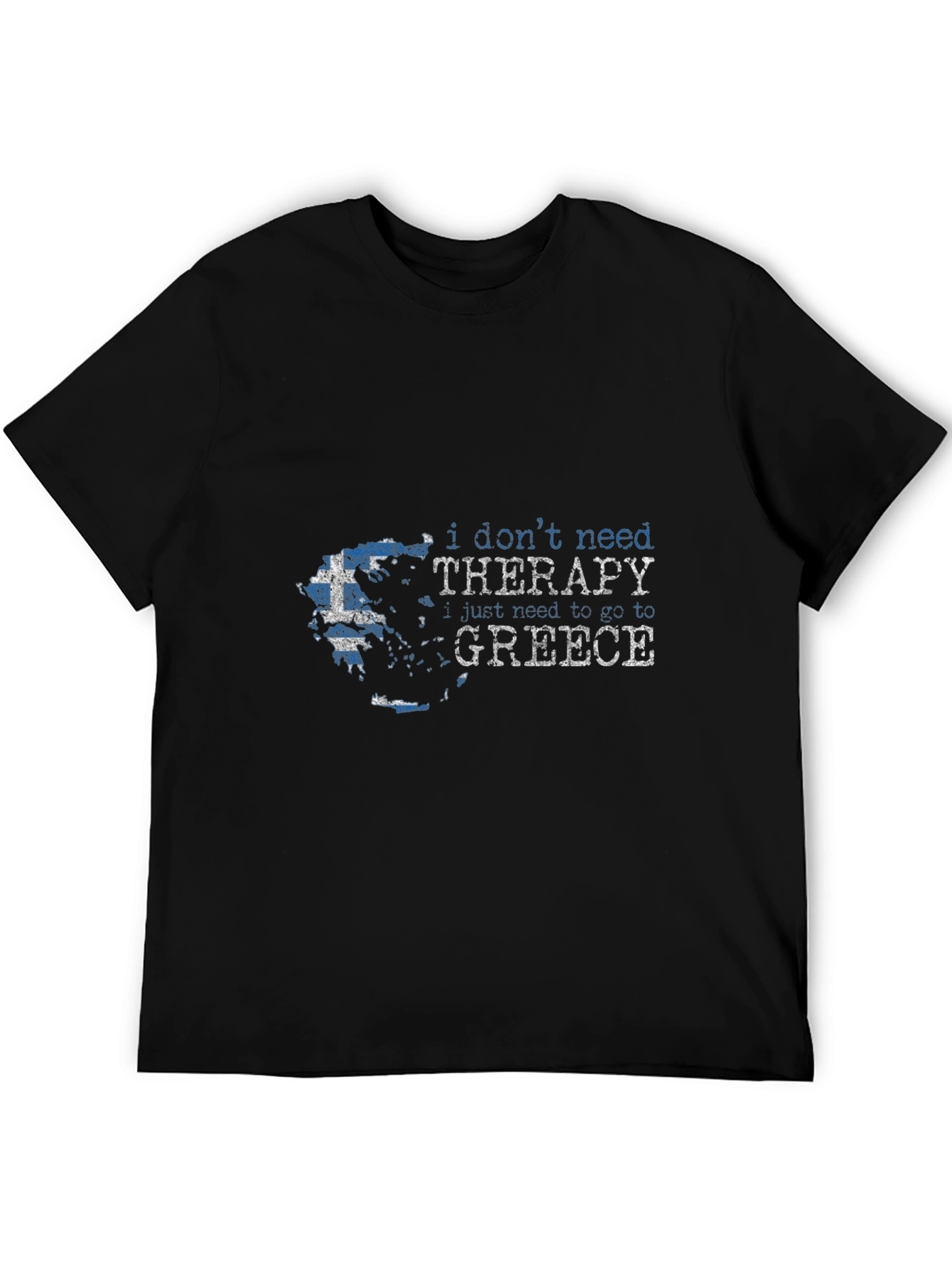 Greece Therapy T-Shirt | Travel Tee for Men