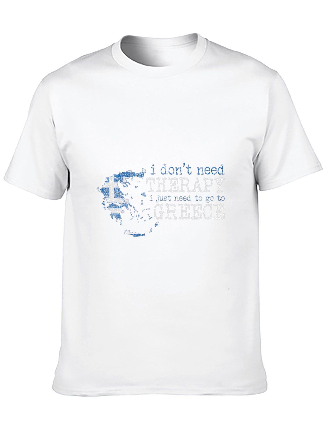 Greece Therapy T-Shirt | Travel Tee for Men