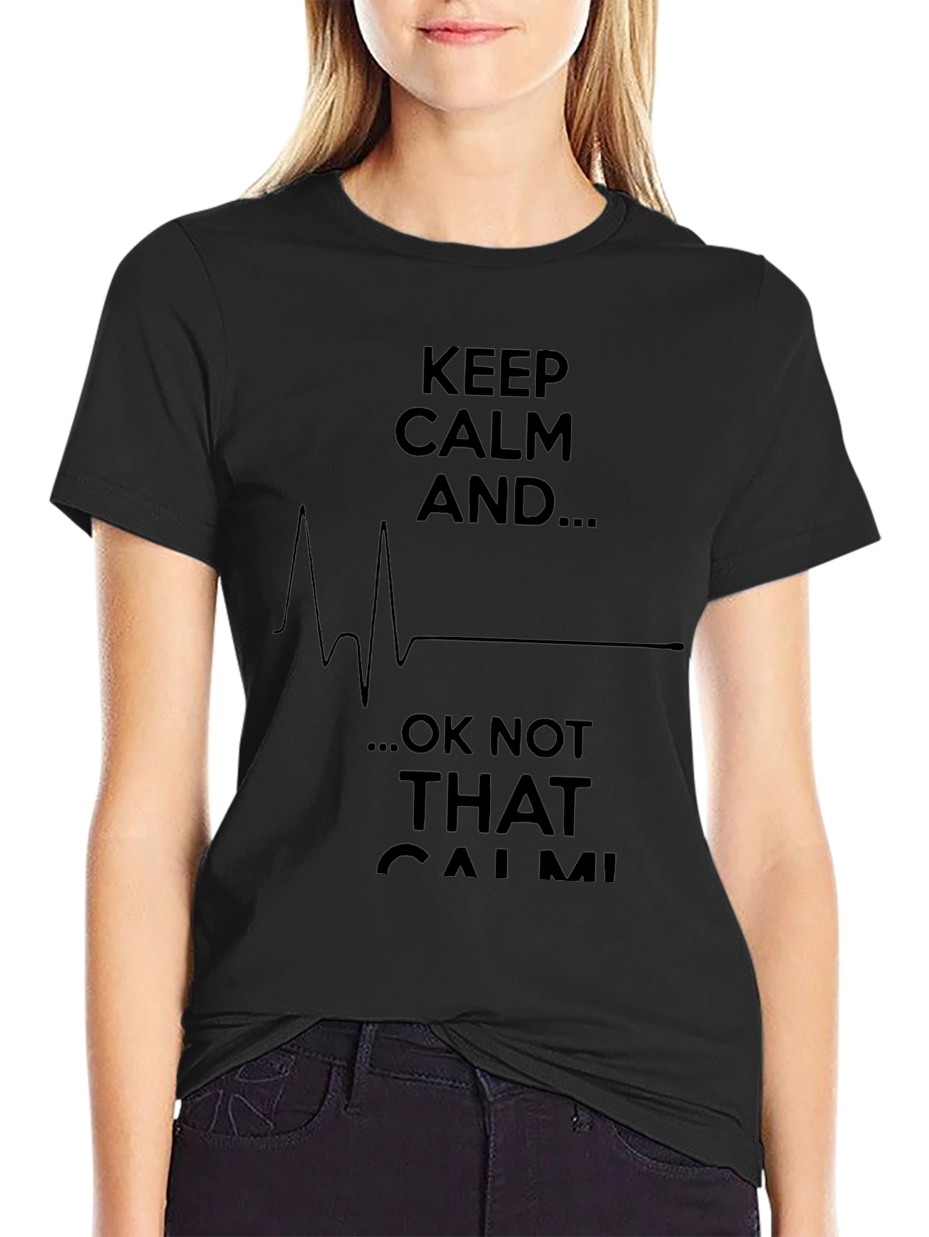 Keep Calm Funny Graphic Mens T-Shirt