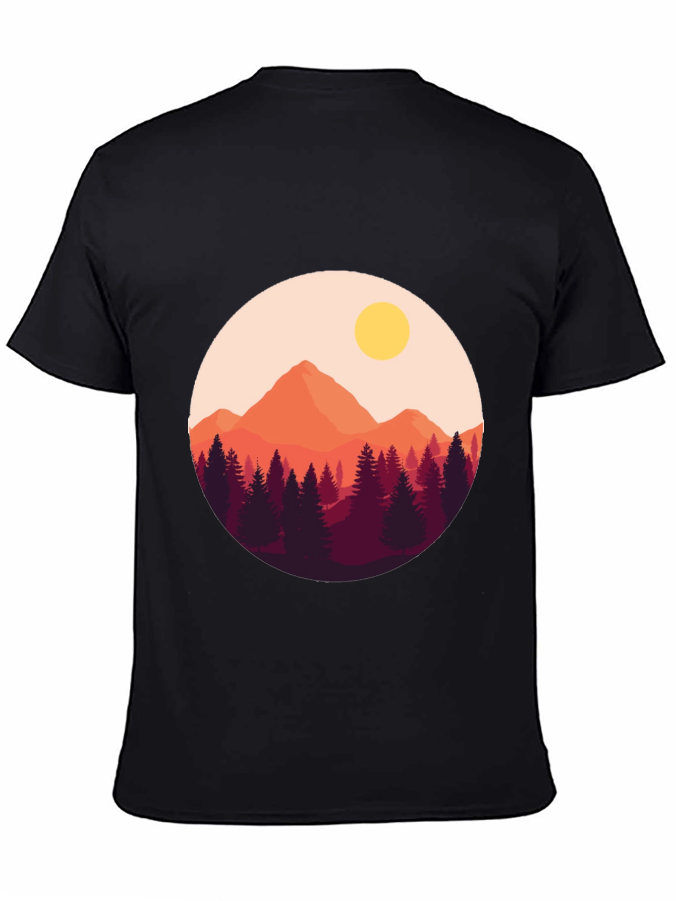 Mountain Sunset Graphic Tee - Nature Lovers T-Shirt