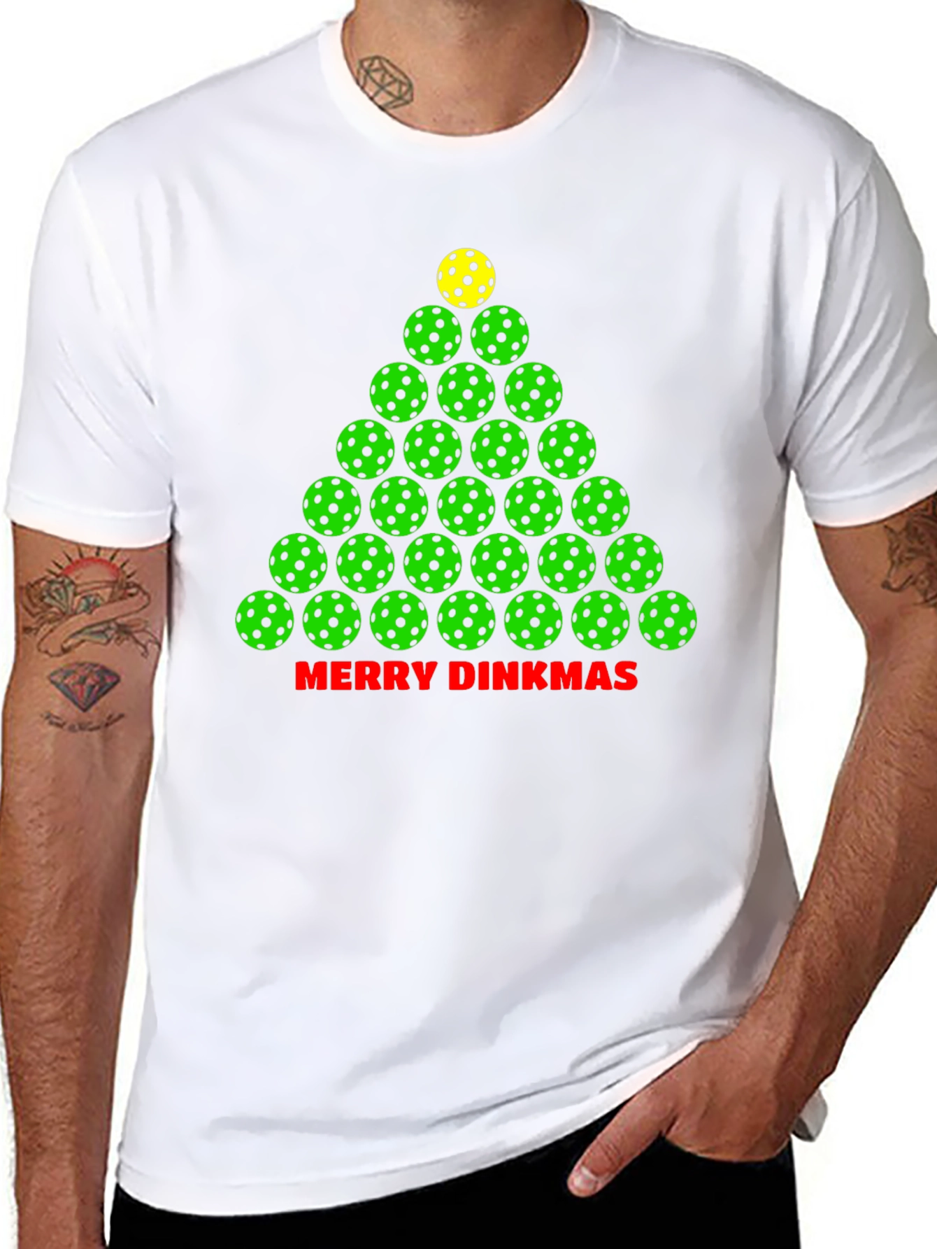 Merry Dinkmas Pickleball T-Shirt