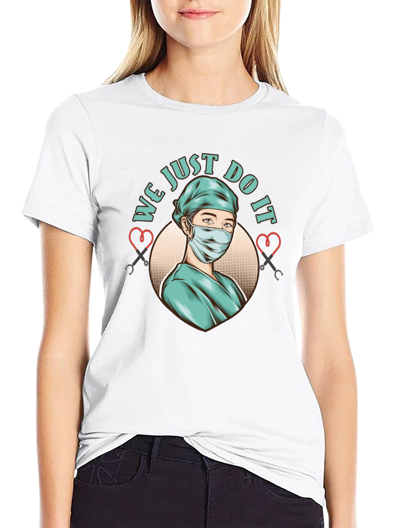 We Just Do It Nurse Graphic T-Shirt