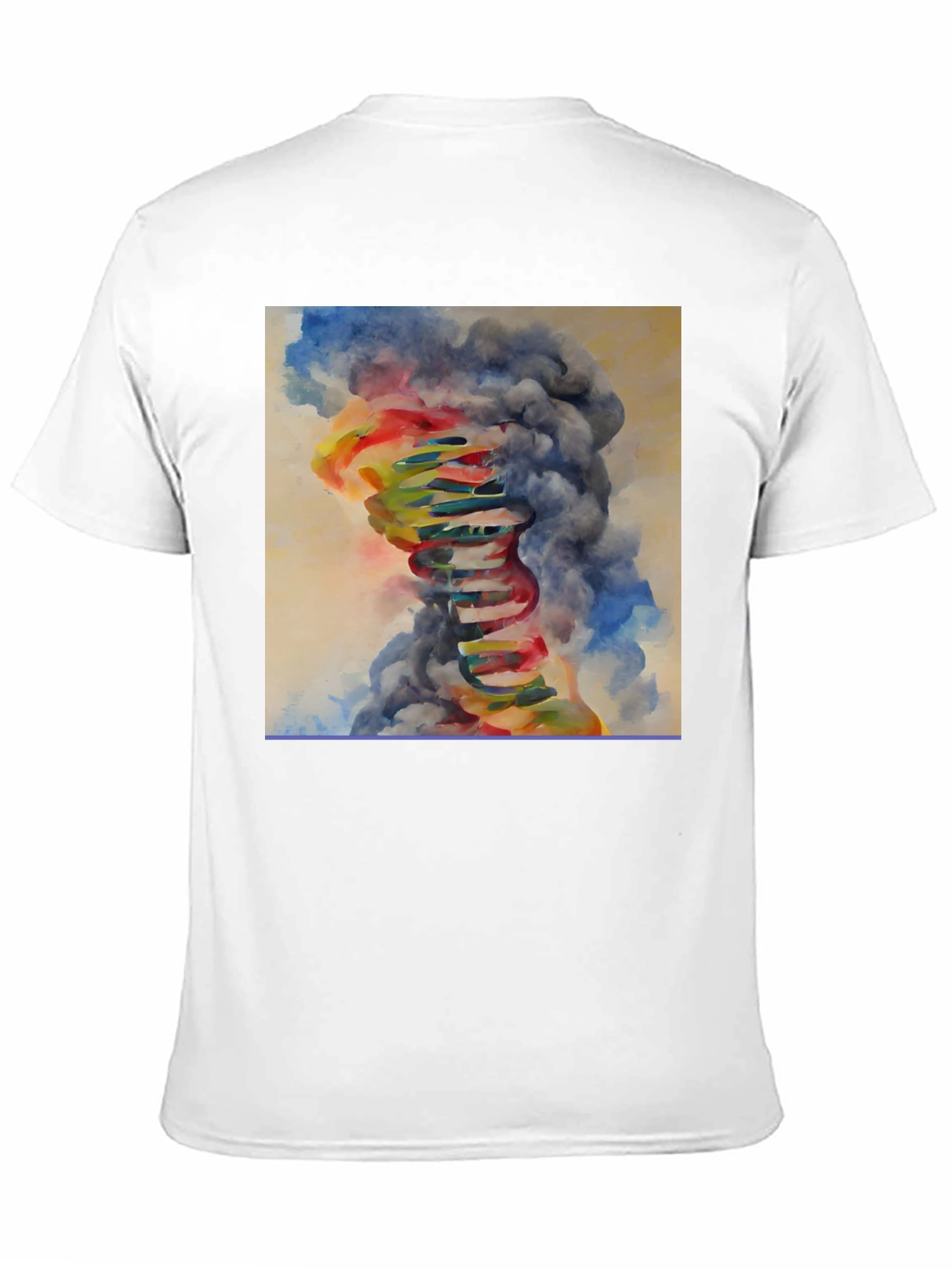 Abstract DNA Art Black T-Shirt