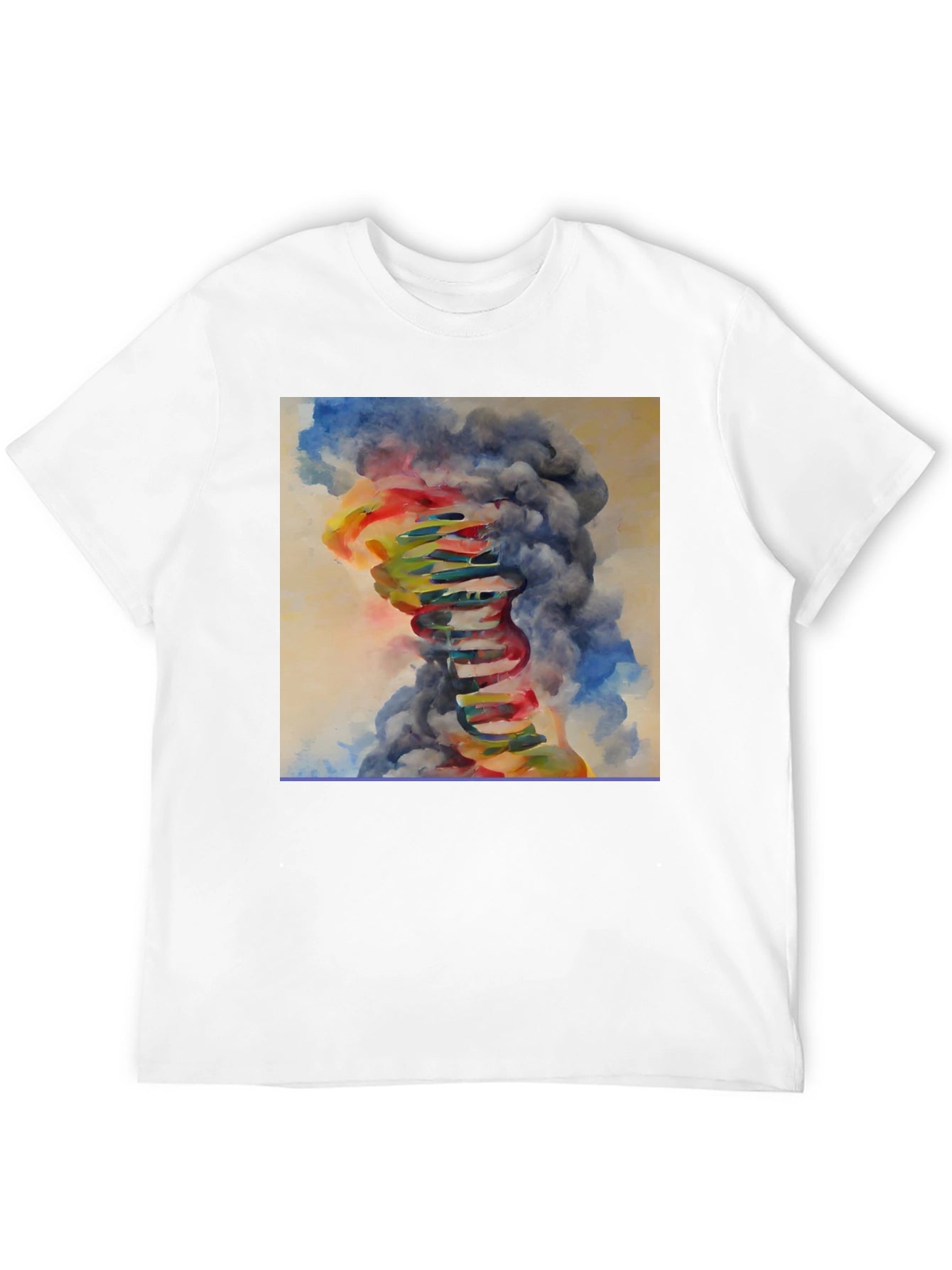 Abstract DNA Art Black T-Shirt