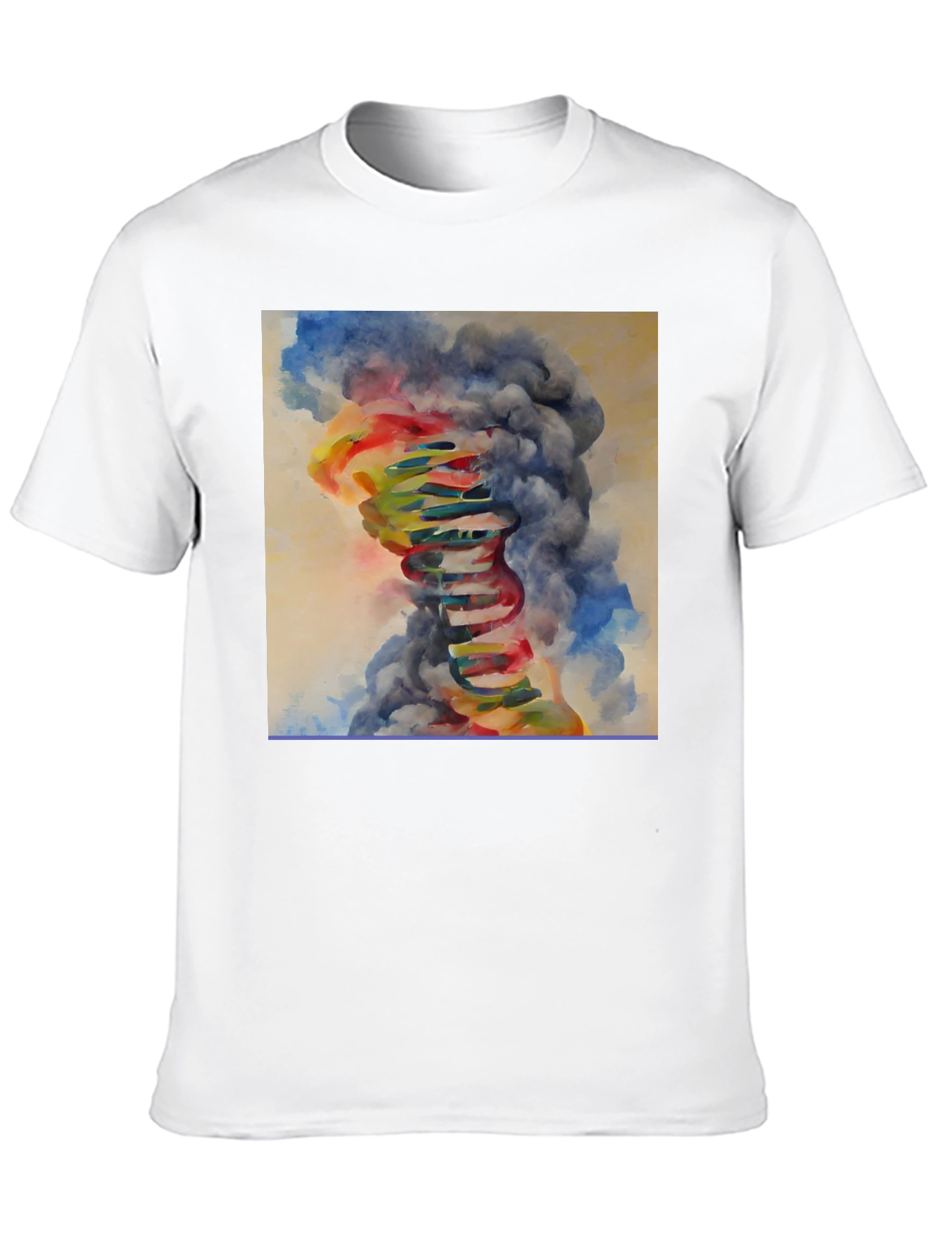 Abstract DNA Art Black T-Shirt