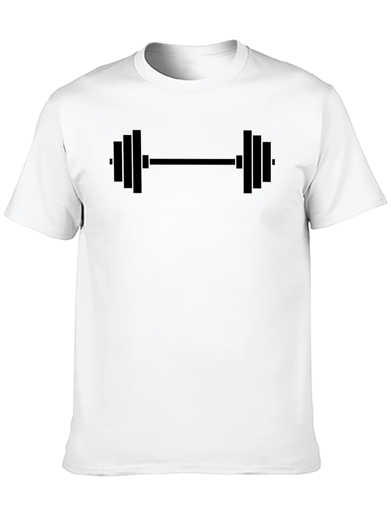 Black Barbell Graphic Tee - Gym Lovers Essential