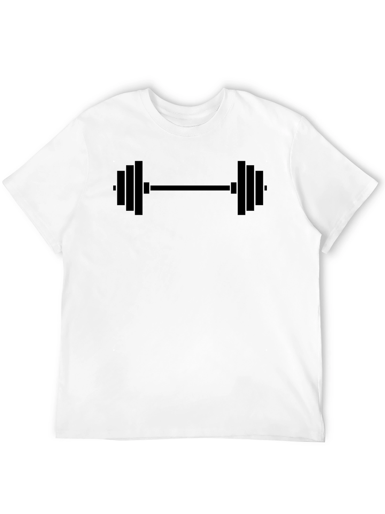 Black Barbell Graphic Tee - Gym Lovers Essential