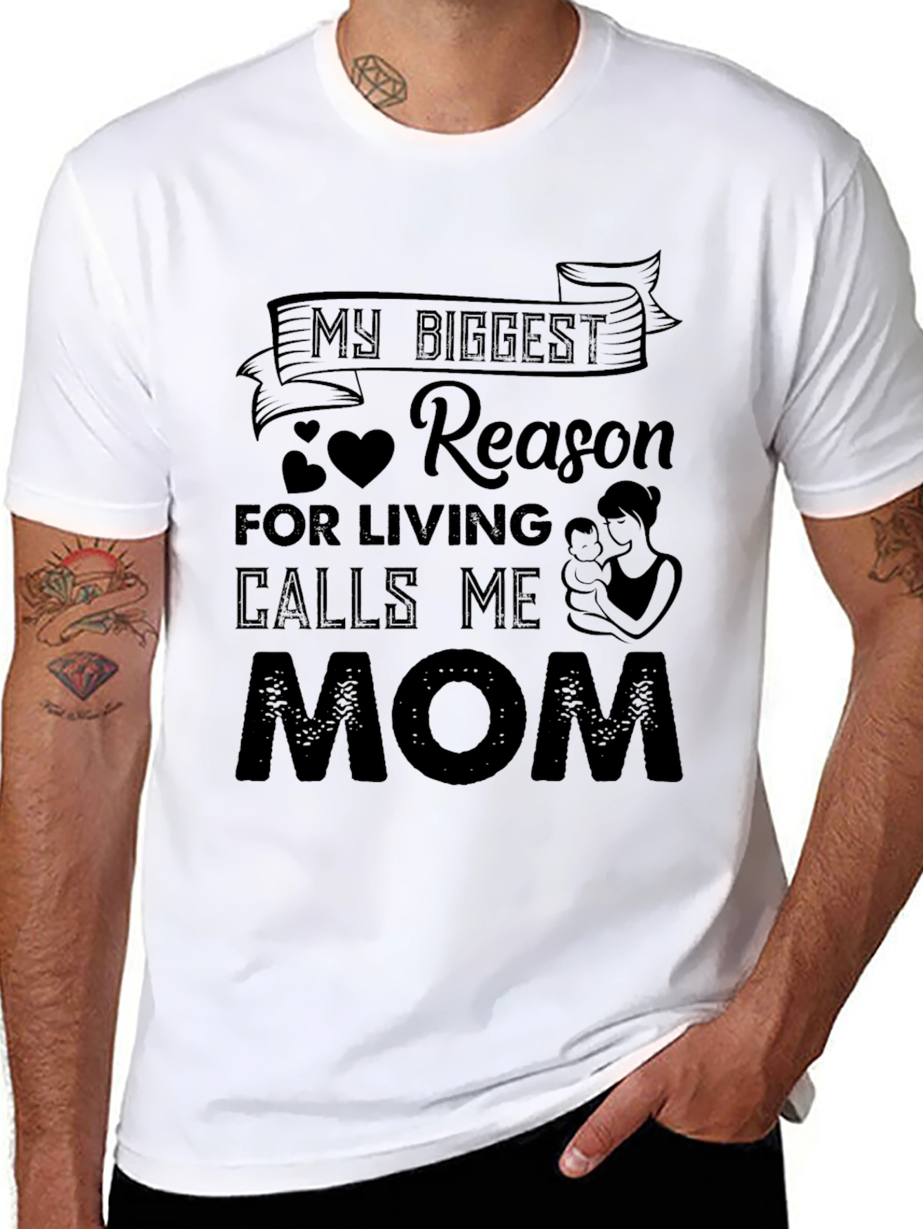 My Biggest Reason Calls Me Mom Graphic T-Shirt