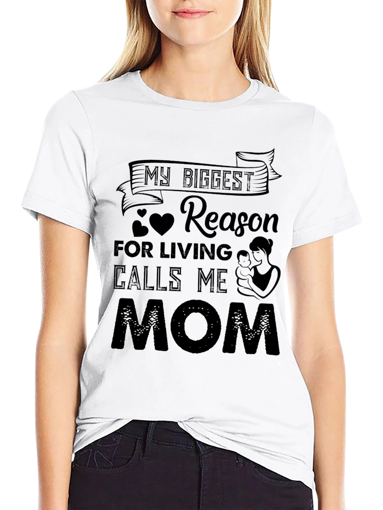 My Biggest Reason Calls Me Mom Graphic T-Shirt