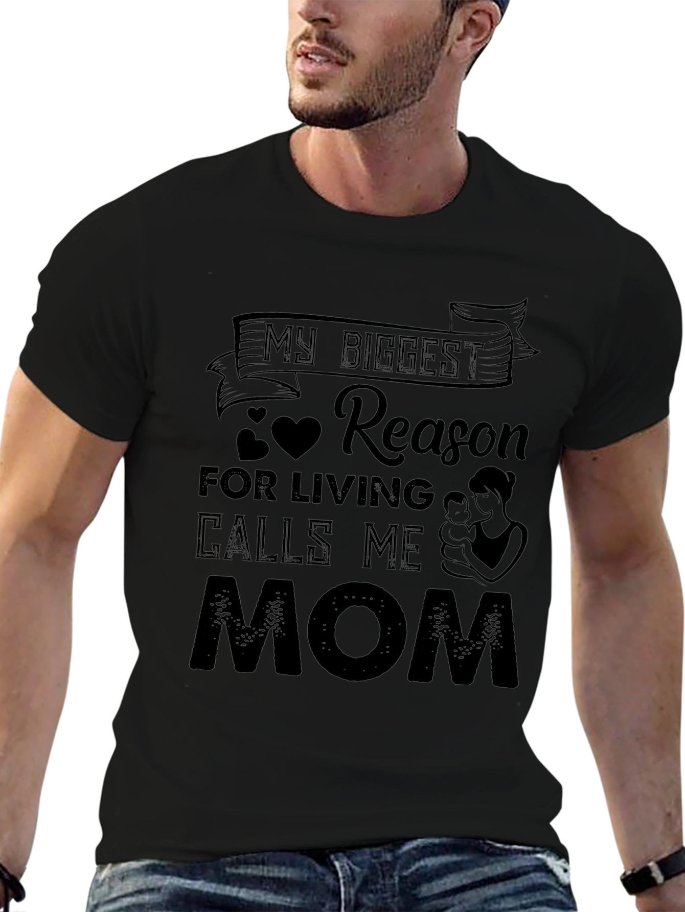 My Biggest Reason Calls Me Mom Graphic T-Shirt