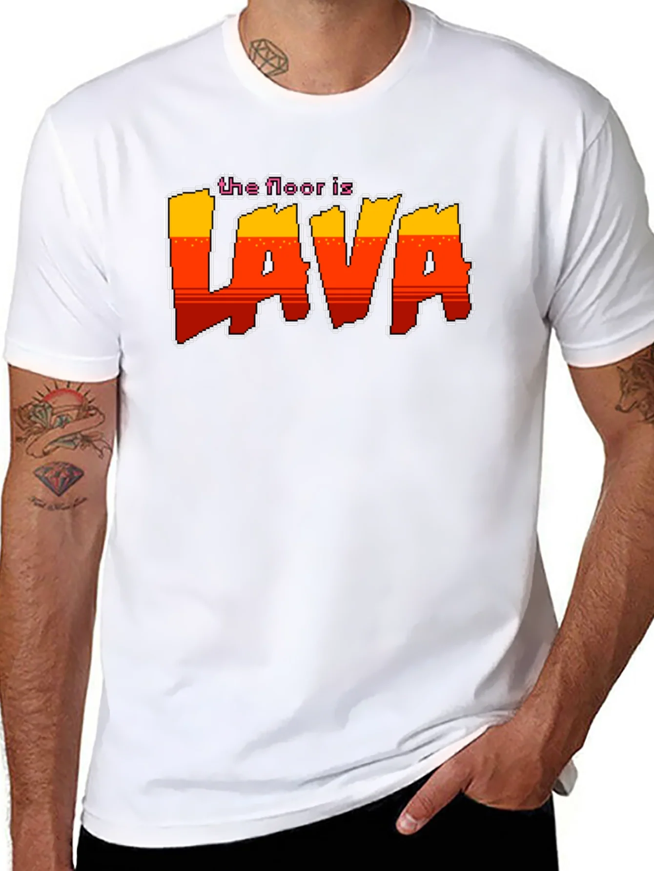 The Floor is Lava Retro Graphic T-Shirt