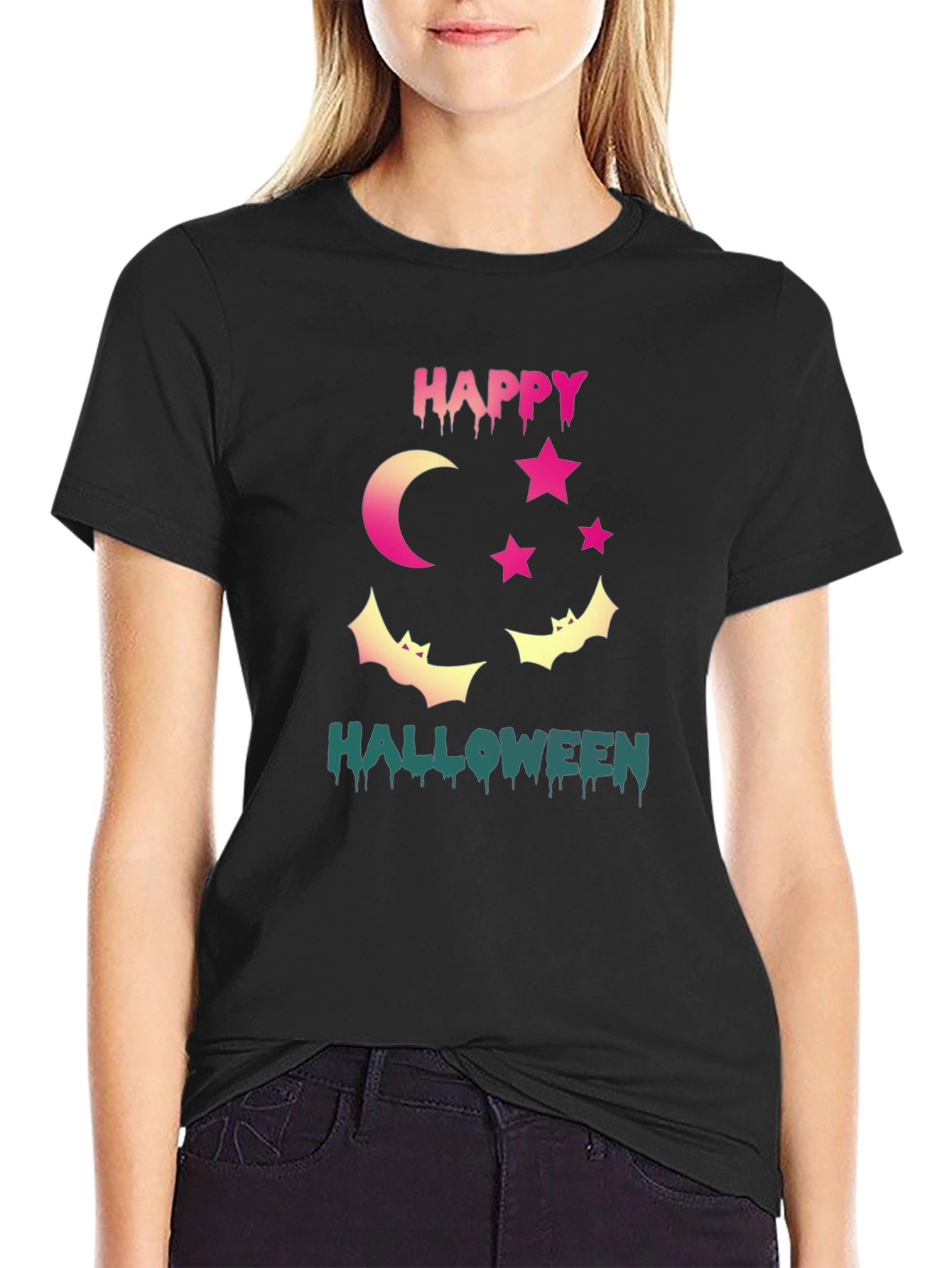 Happy Halloween Graphic T-Shirt - Spooky Season Tee