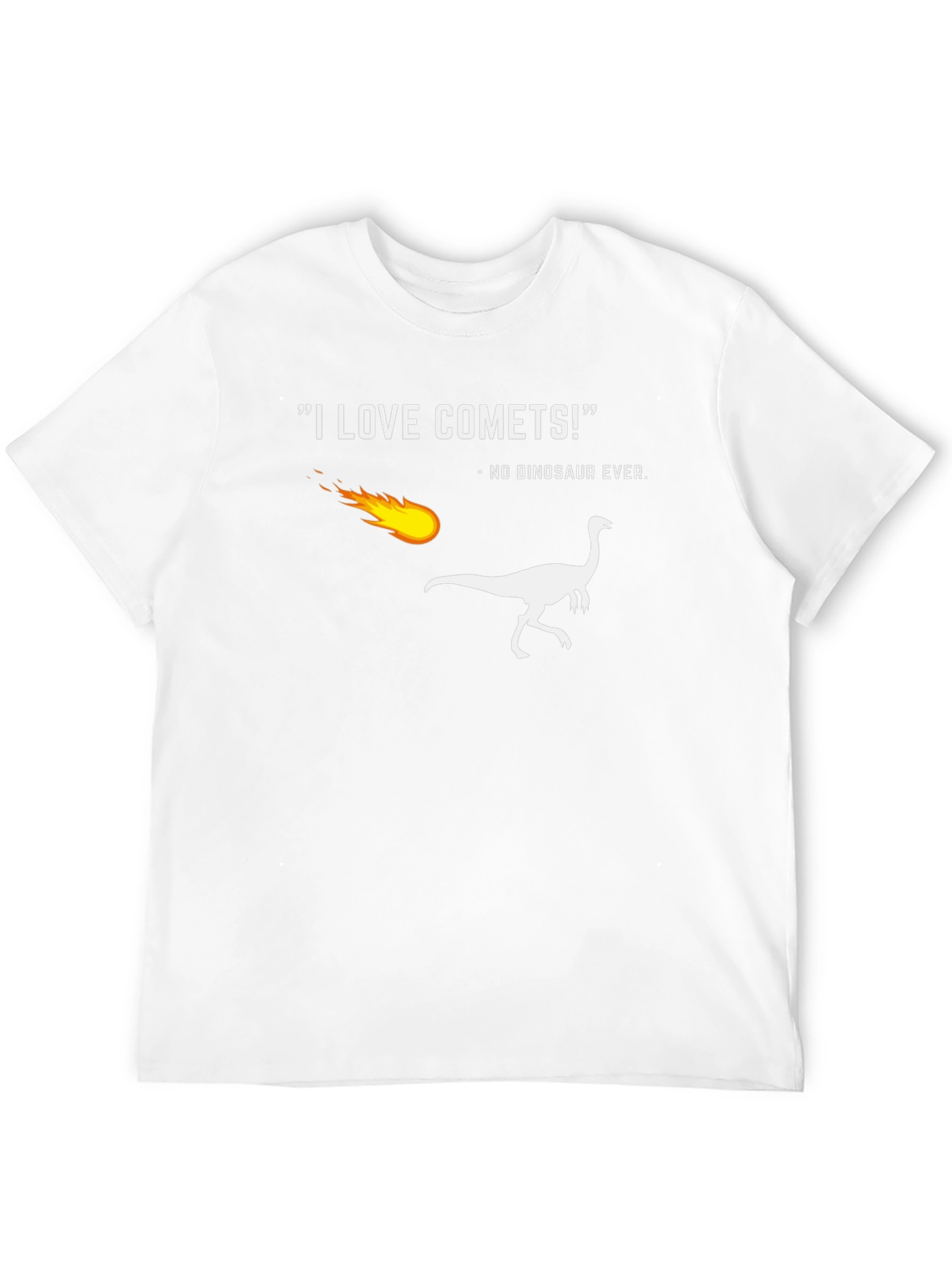 I Love Comets! Funny Dinosaur T-Shirt