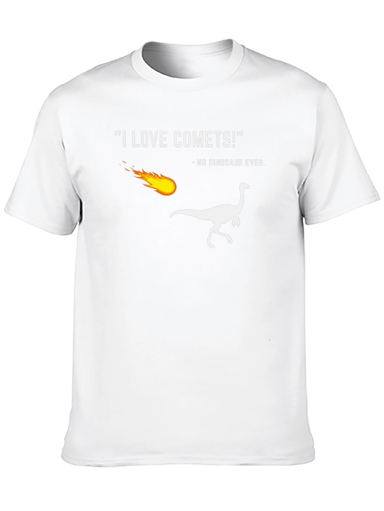 I Love Comets! Funny Dinosaur T-Shirt