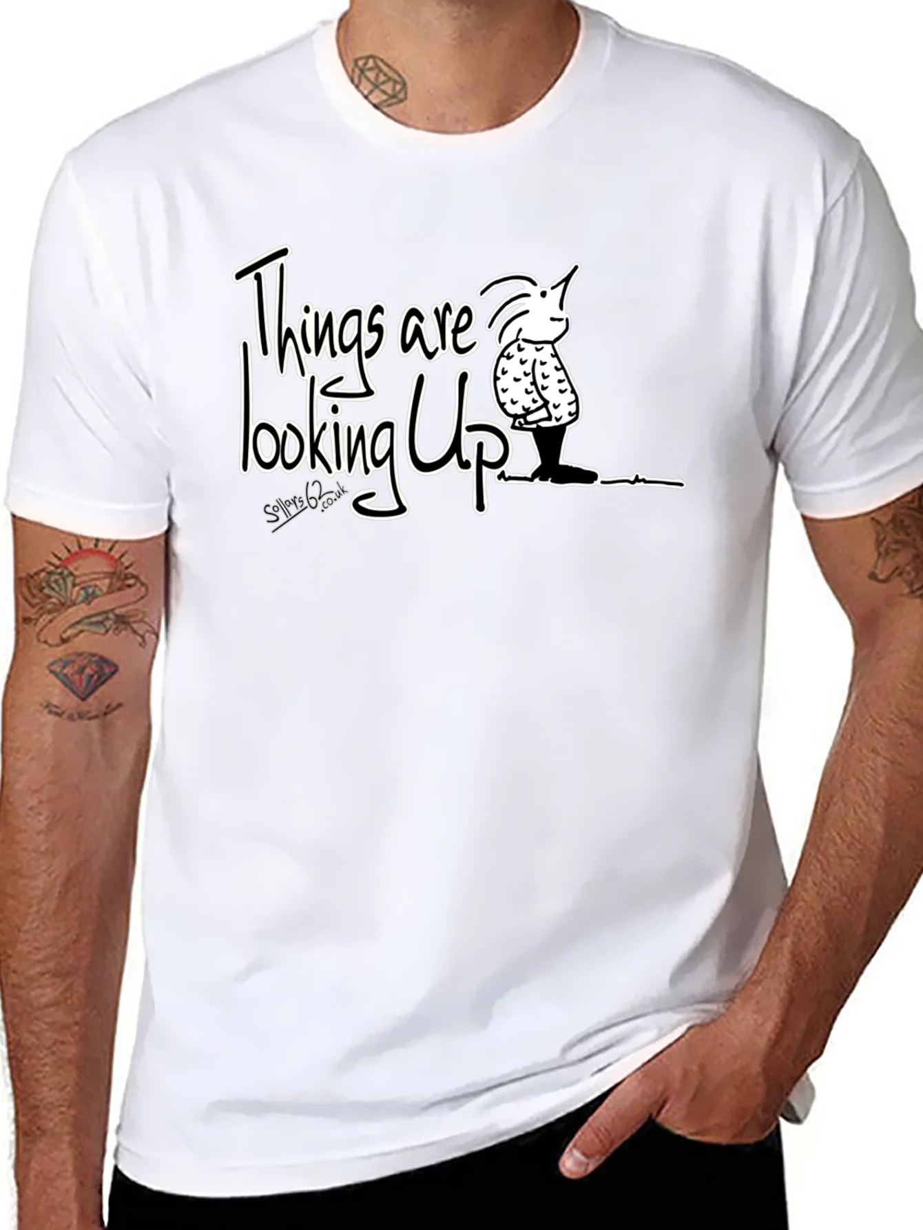 Optimistic Graphic Tee - Things Are Looking Up T-Shirt