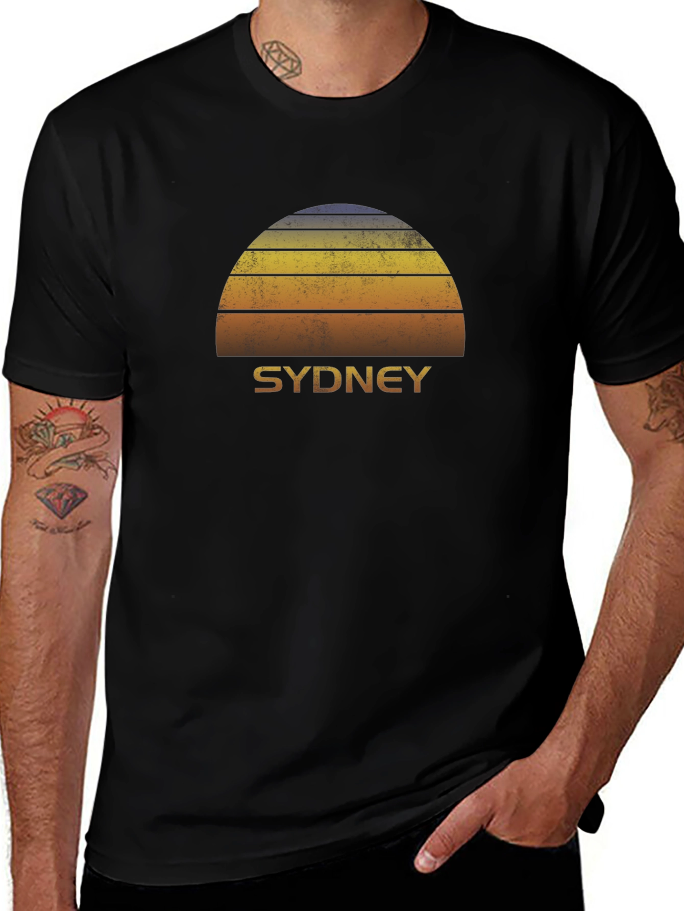 Sydney Sunset Graphic Tee - Retro Style