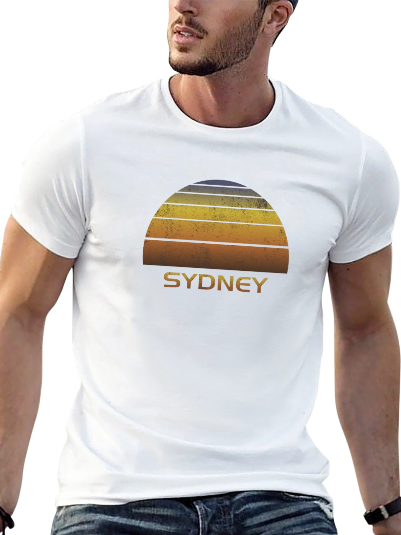 Sydney Sunset Graphic Tee - Retro Style