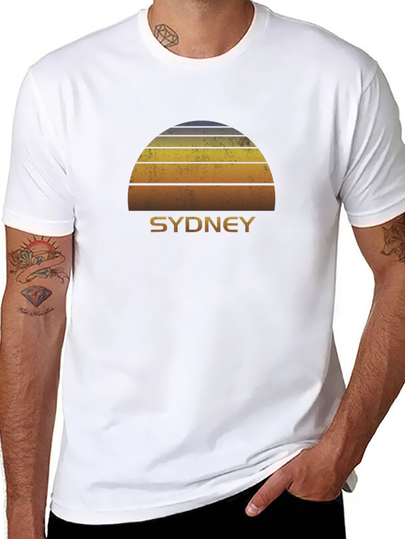 Sydney Sunset Graphic Tee - Retro Style