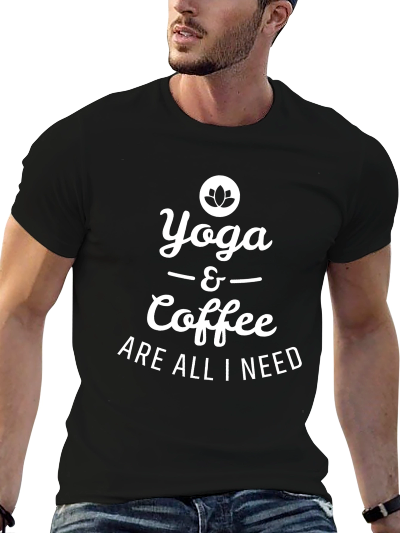 Yoga & Coffee T-Shirt - Soft Cotton Blend