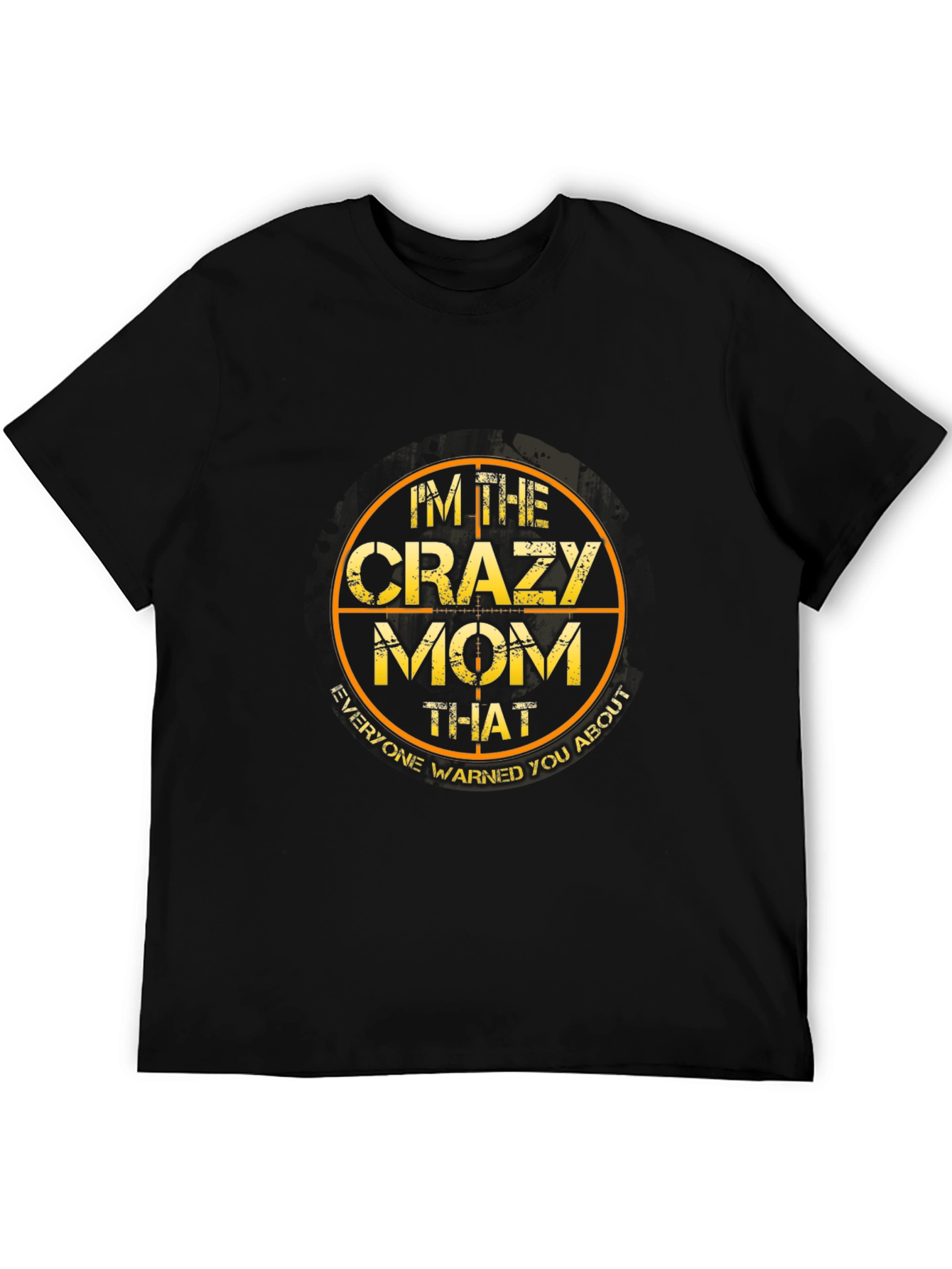 Im The Crazy Mom Graphic Tee - Black