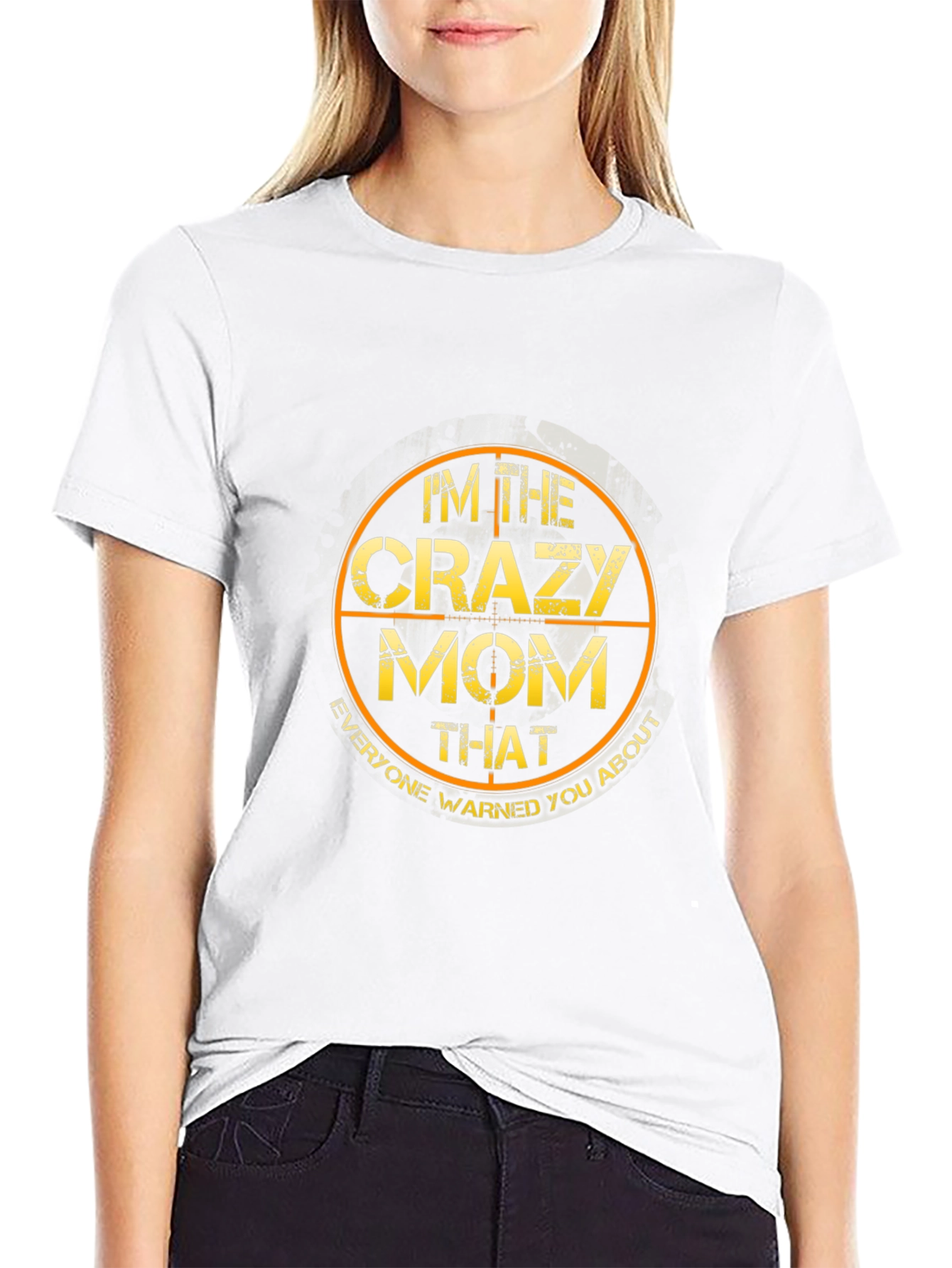 Im The Crazy Mom Graphic Tee - Black