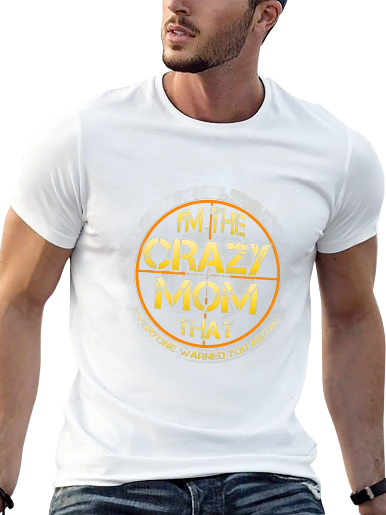 Im The Crazy Mom Graphic Tee - Black