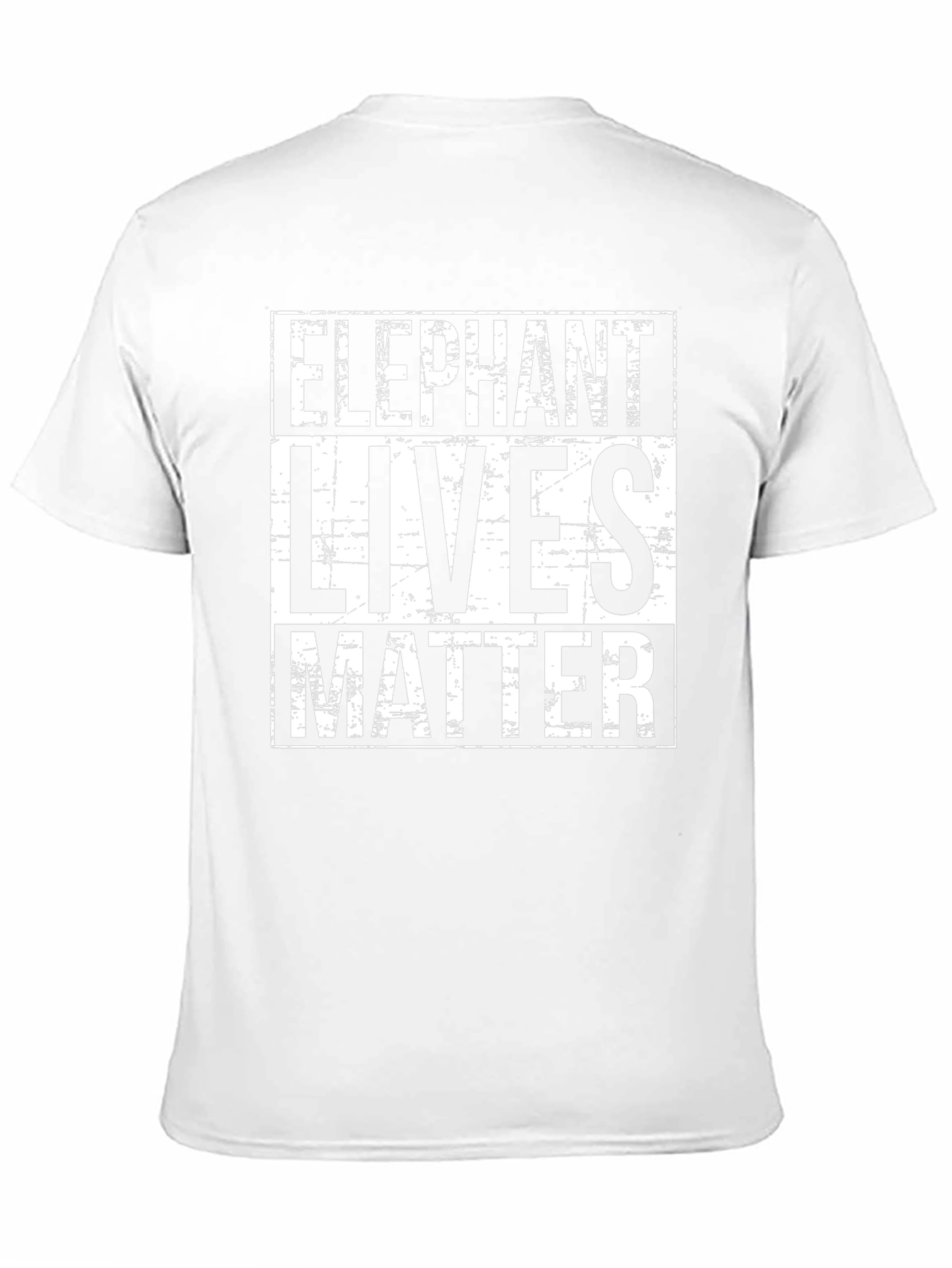 Elephant Lives Matter T-Shirt Black Graphic Tee