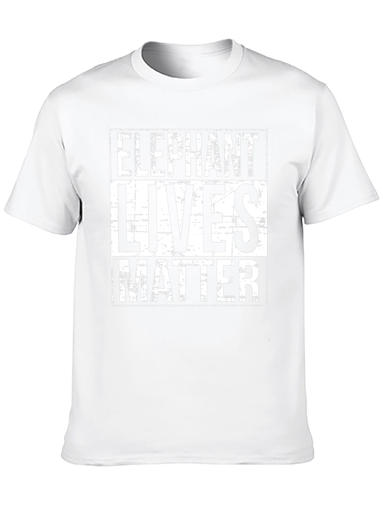 Elephant Lives Matter T-Shirt Black Graphic Tee