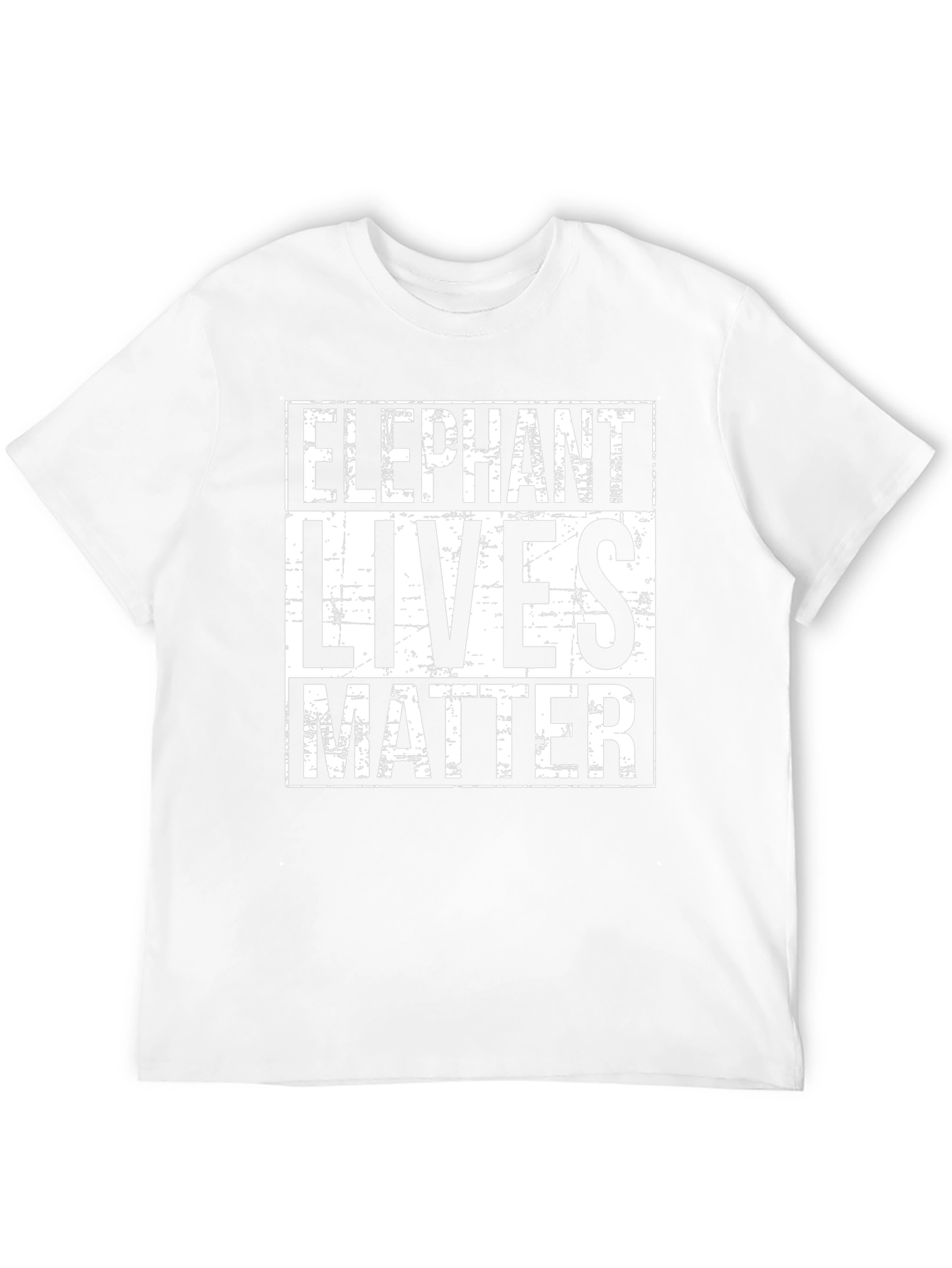 Elephant Lives Matter T-Shirt Black Graphic Tee