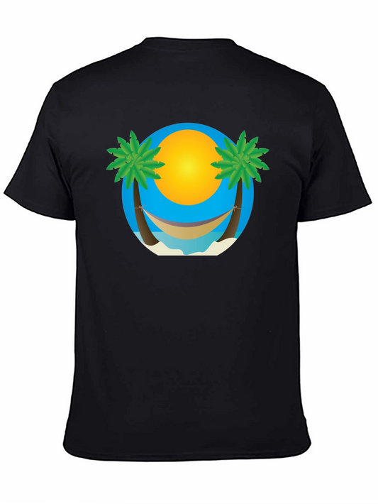 Tropical Beach Hammock Graphic Tee