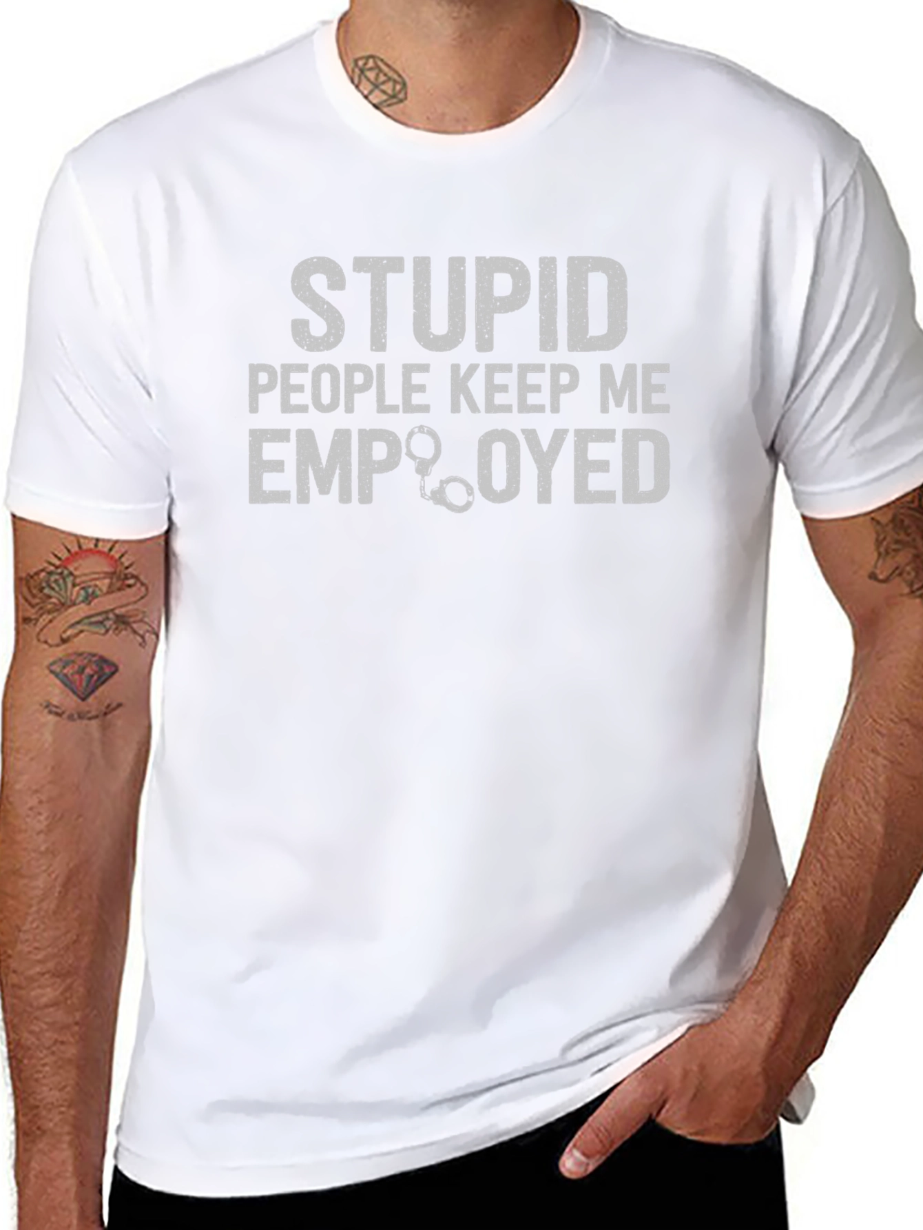 Funny Stupid People Graphic Tee