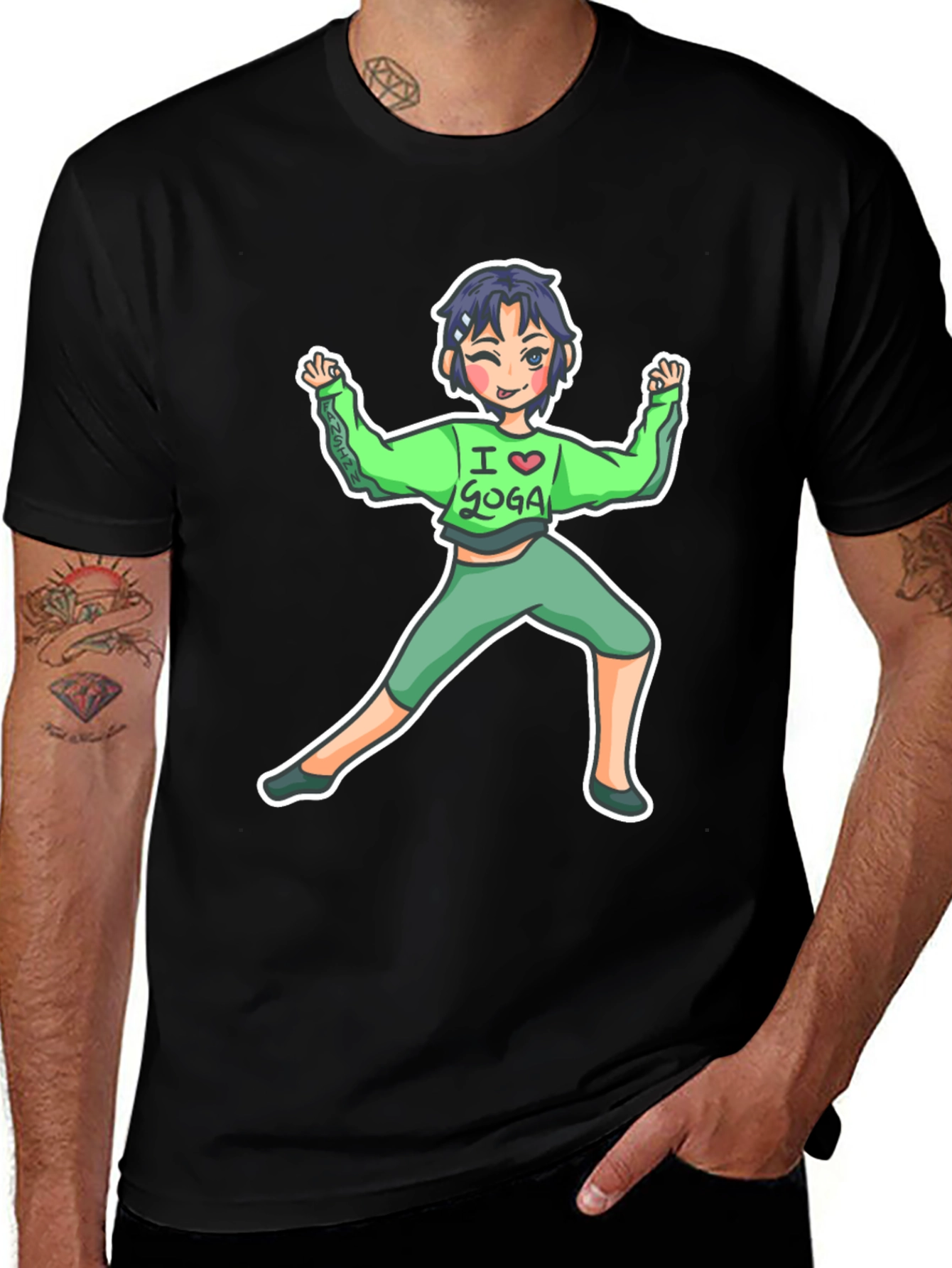 Funny Goga Girl Black T-Shirt - Unique Graphic Tee