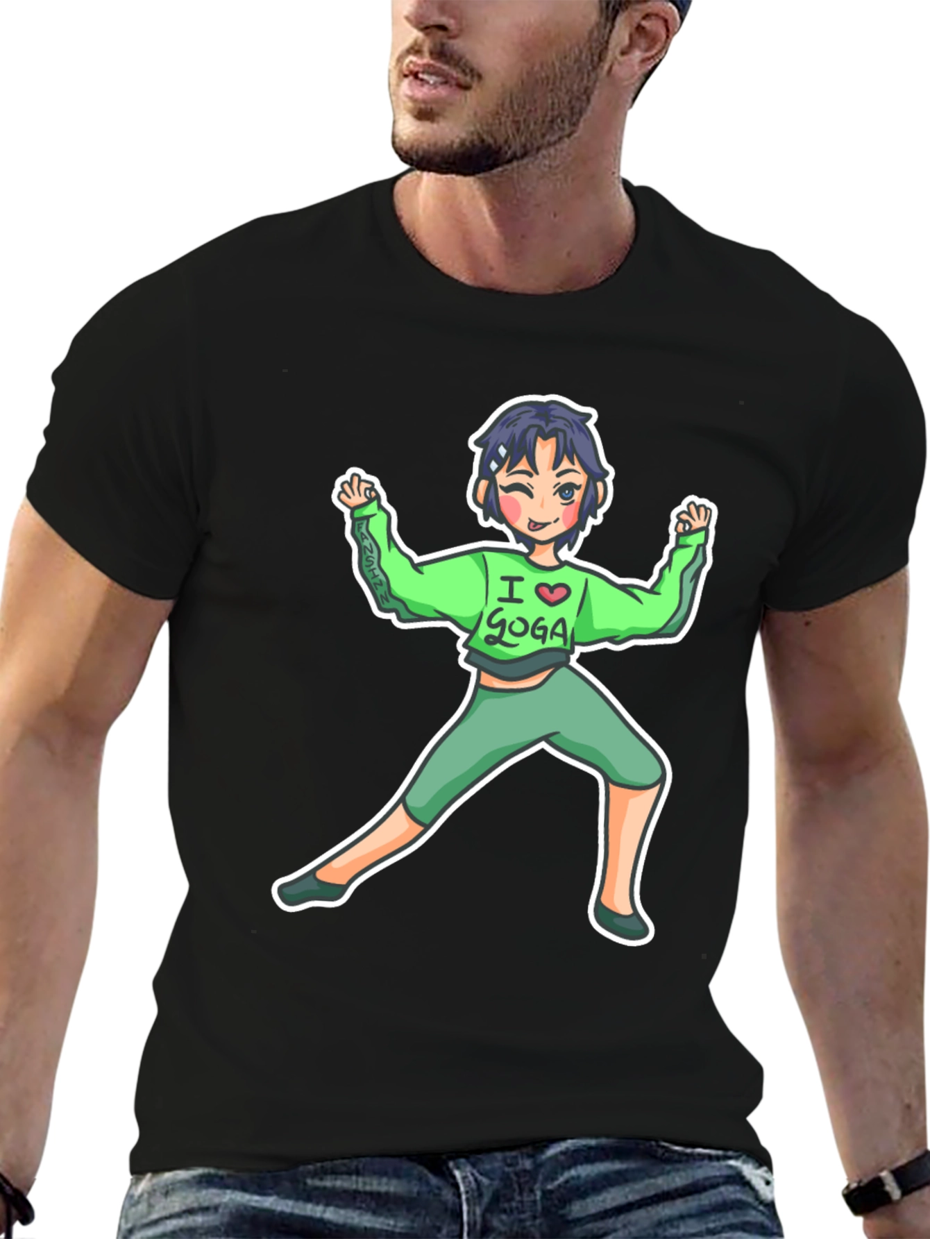 Funny Goga Girl Black T-Shirt - Unique Graphic Tee