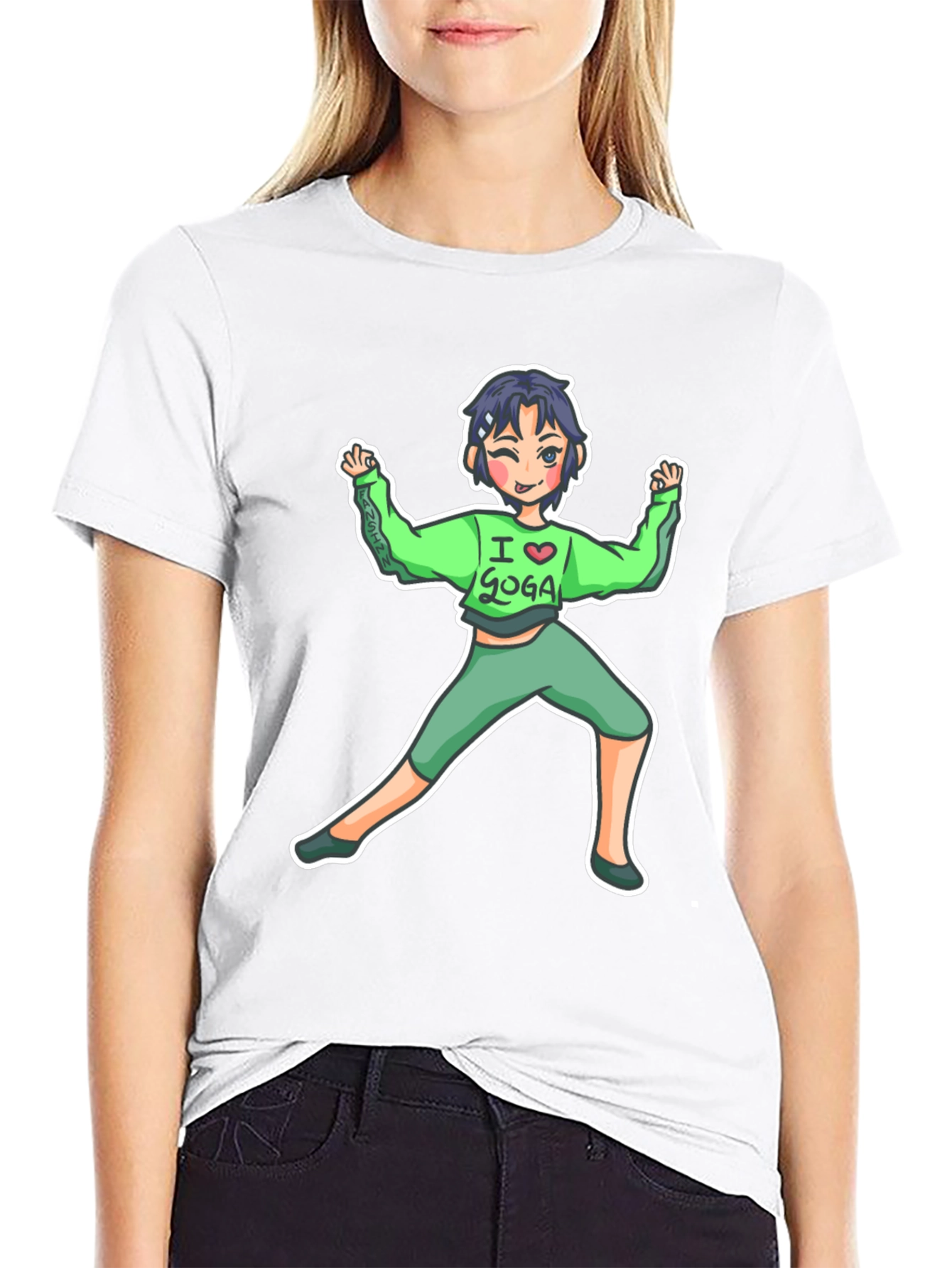 Funny Goga Girl Black T-Shirt - Unique Graphic Tee