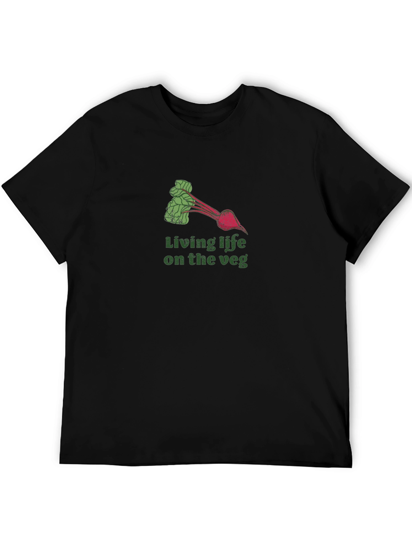 Living Life on the Veg T-Shirt - Black