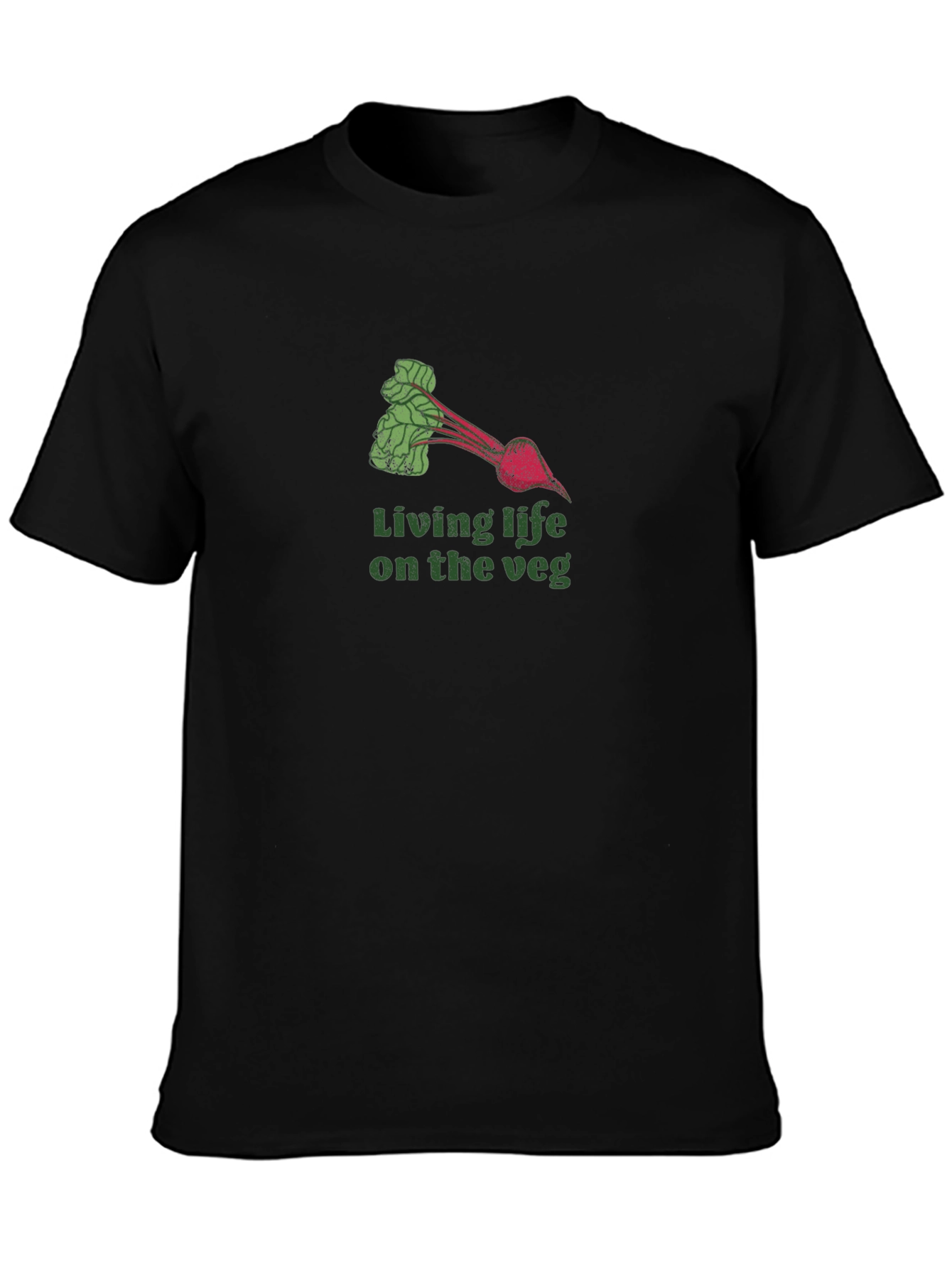 Living Life on the Veg T-Shirt - Black