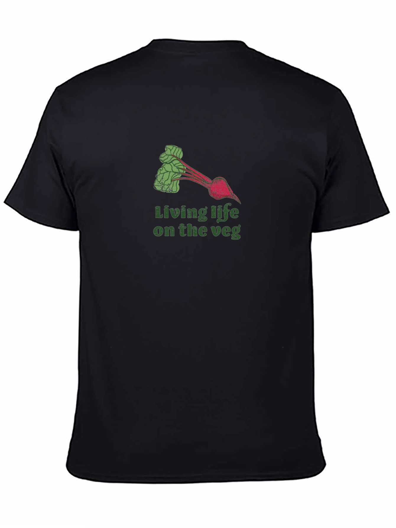 Living Life on the Veg T-Shirt - Black