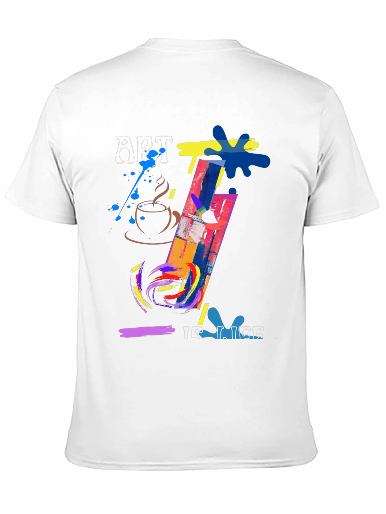 Art is Life Graphic Tee - Painterly Design
