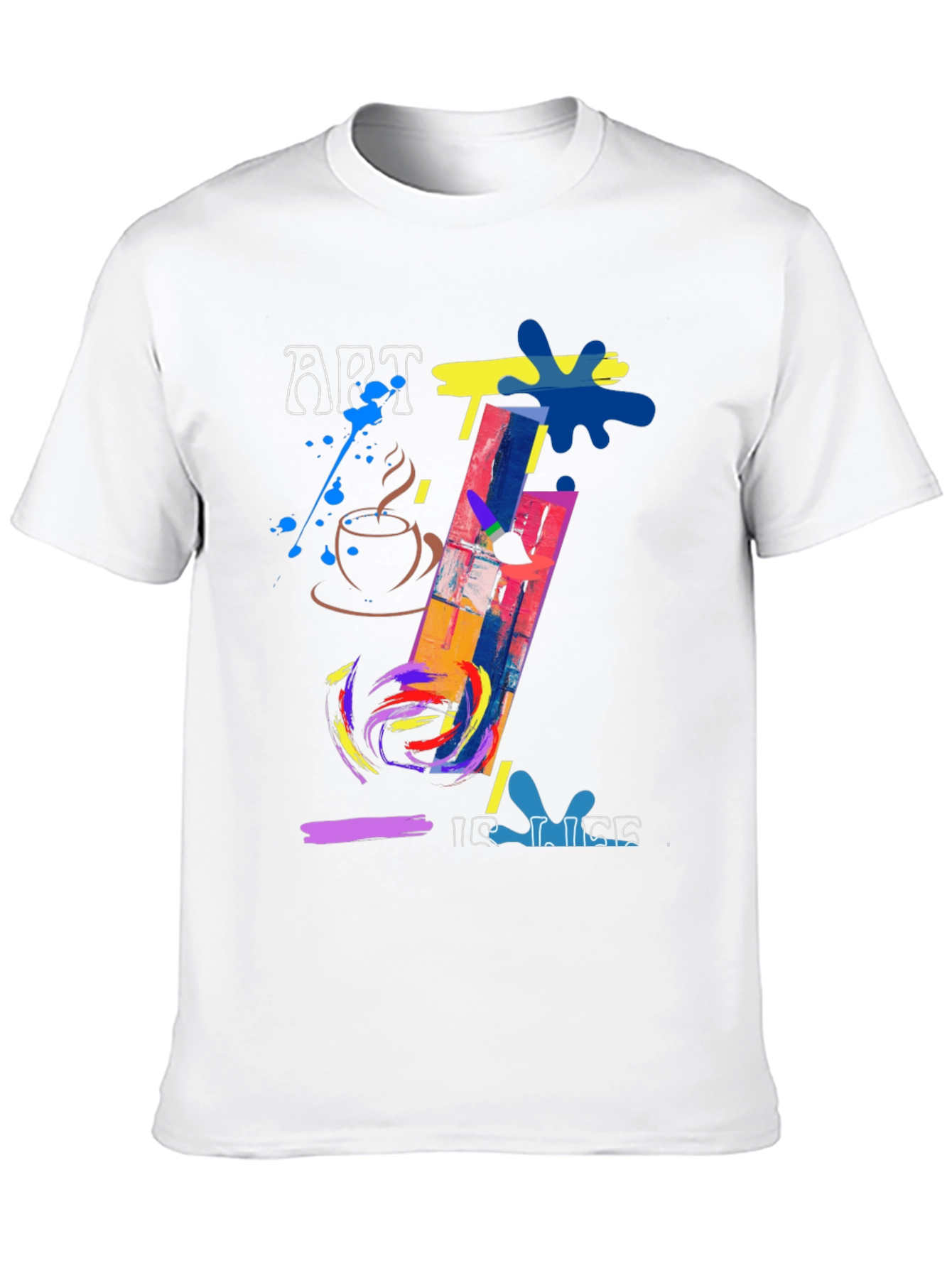 Art is Life Graphic Tee - Painterly Design