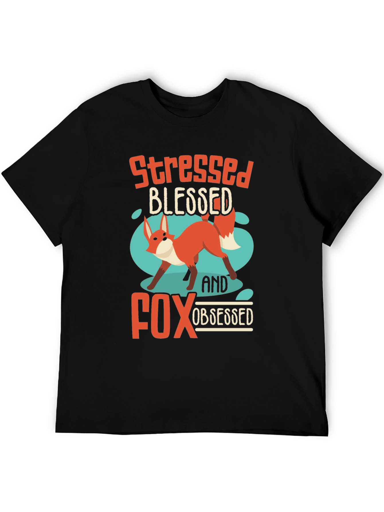 Stressed Blessed Fox Obsessed T-Shirt