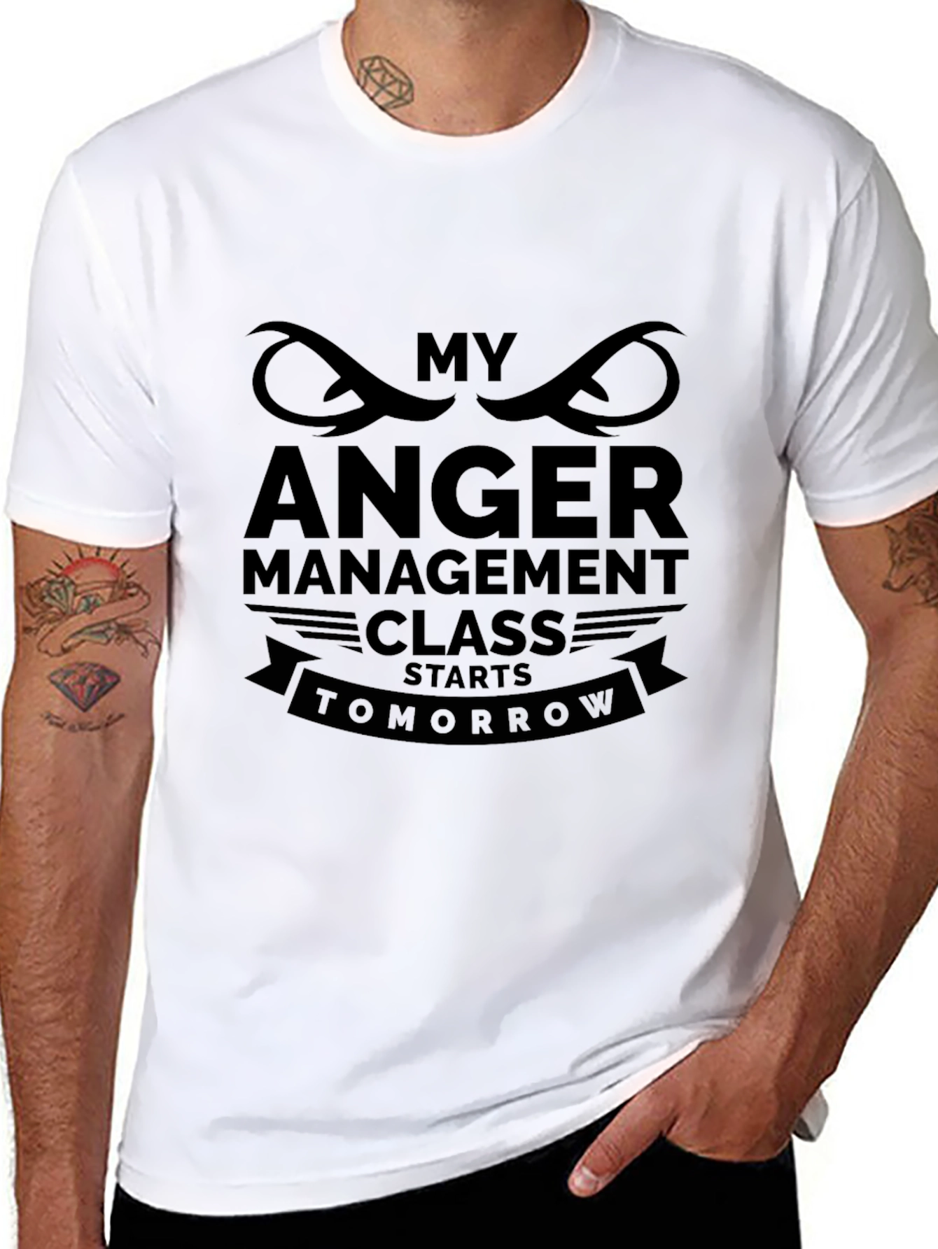 Humorous Anger Management T-Shirt - Starts Tomorrow
