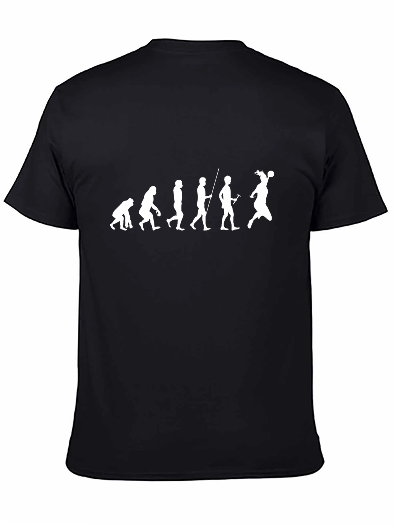 Evolution of Handball T-Shirt - Black Cotton Tee